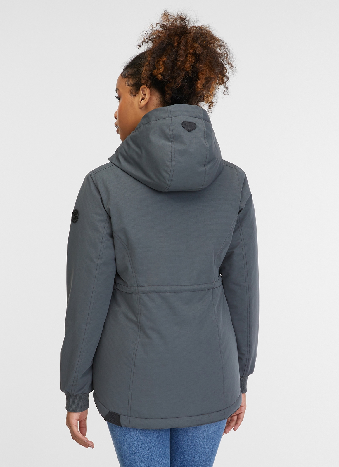 Ragwear Outdoorjacke »DOWEY WARM« mit Kapuze leicht wärmende Übergangsjacke mit hochschließendem Kragen und Kapuze