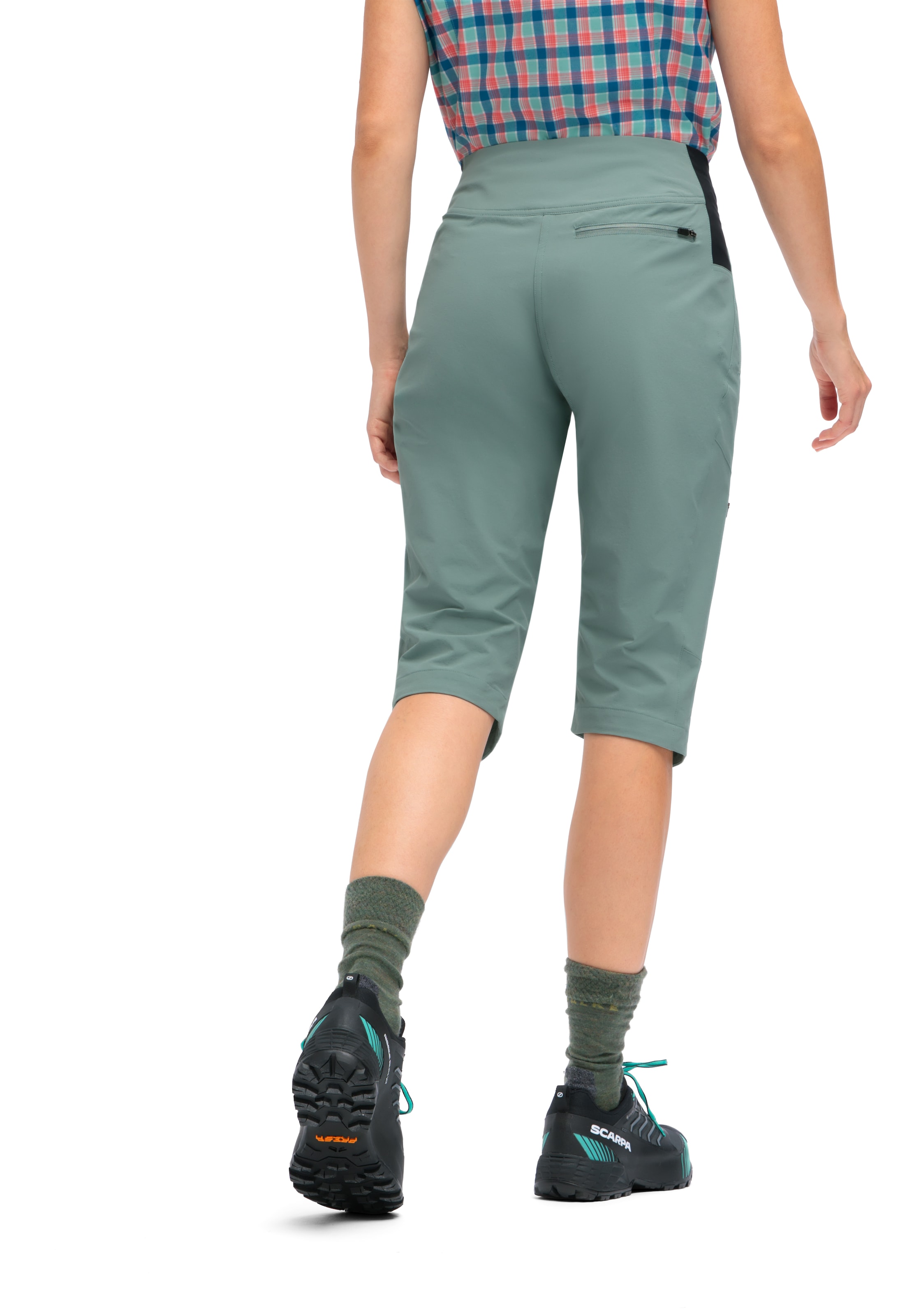 Maier Sports Outdoorhose »Inara slim Capri Vario«, Damen Wanderhose, elastische Funktionshose mit 4 Taschen, Slim Fit