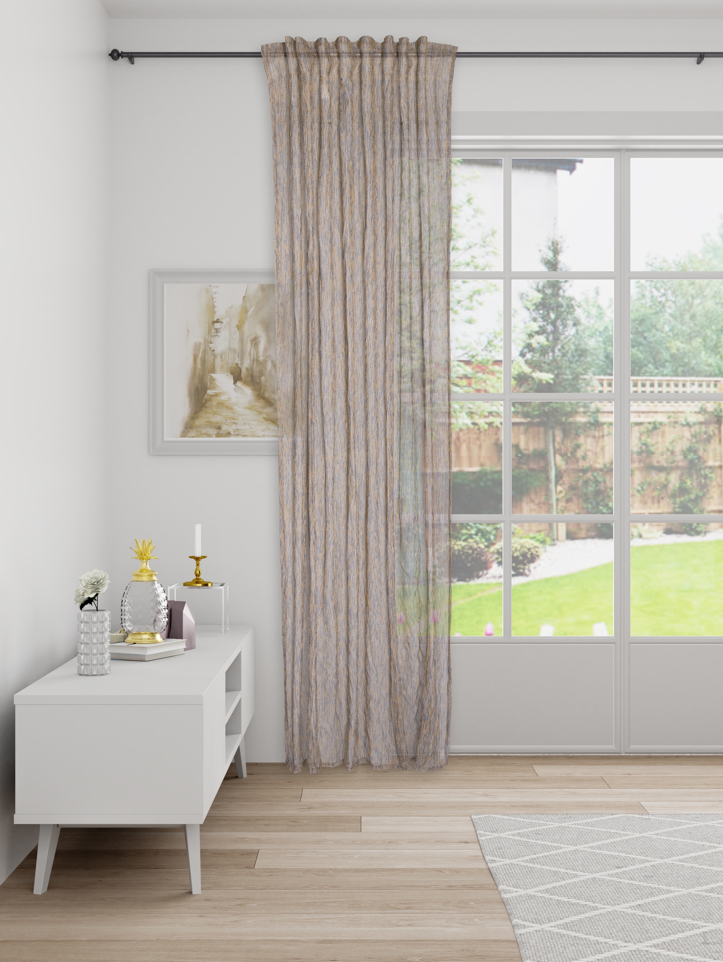 HOMING Gardine "Pilla" verdeckte Schlaufen 1 Stk. tlg. Fertigschal günstig online kaufen