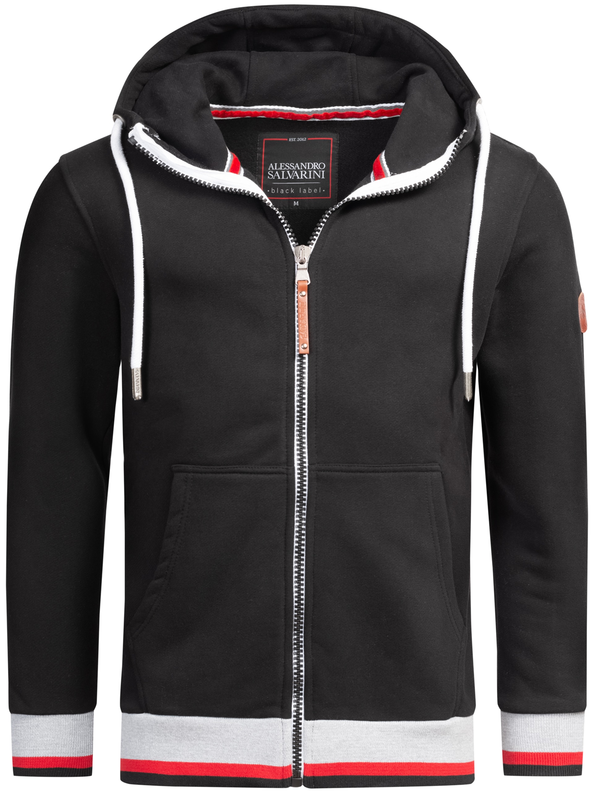 Alessandro Salvarini Sweatjacke »ASRevellio«, mit großer Kapuze