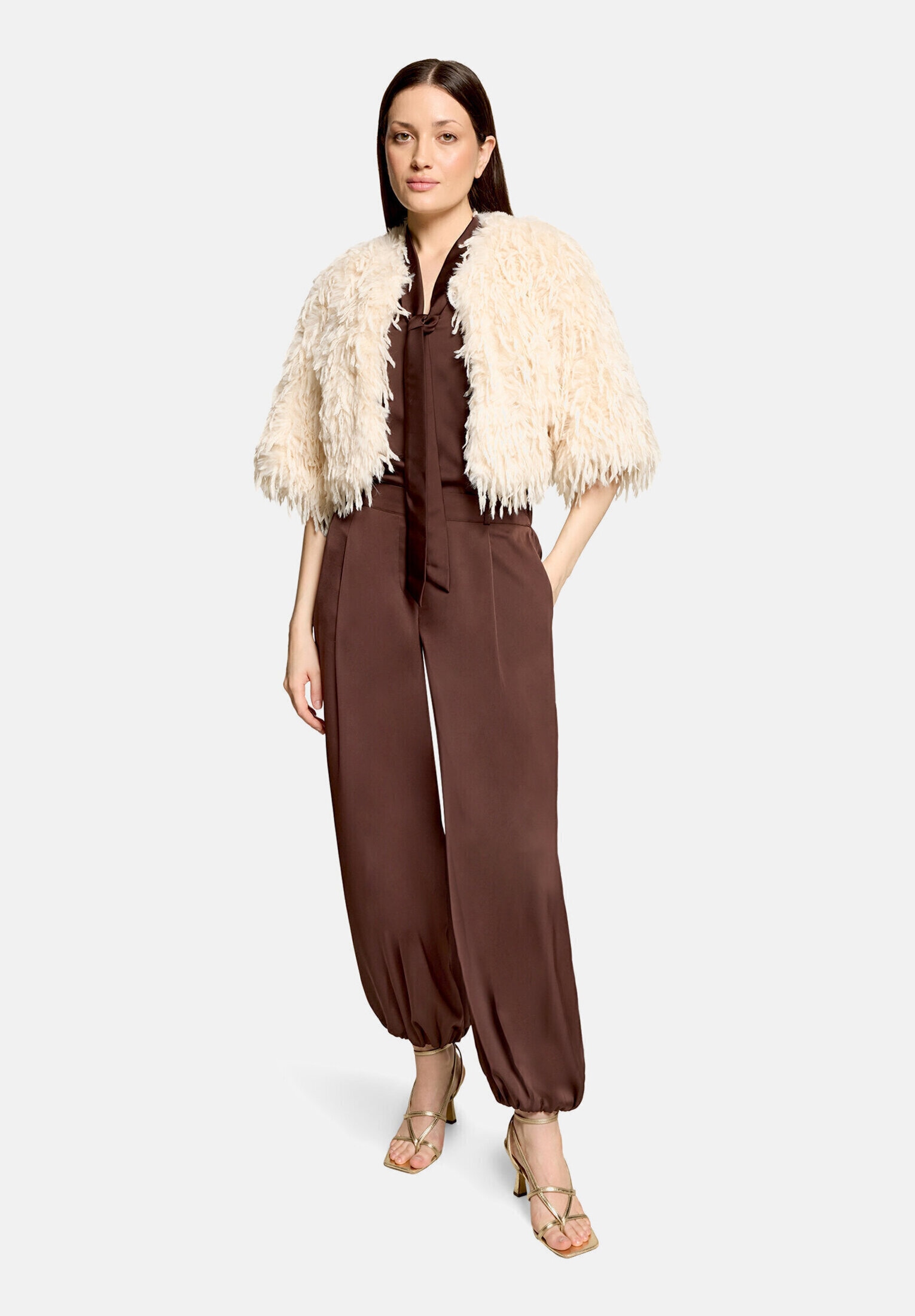 Vera Mont Fellimitatjacke "Damen mit Fransen"
