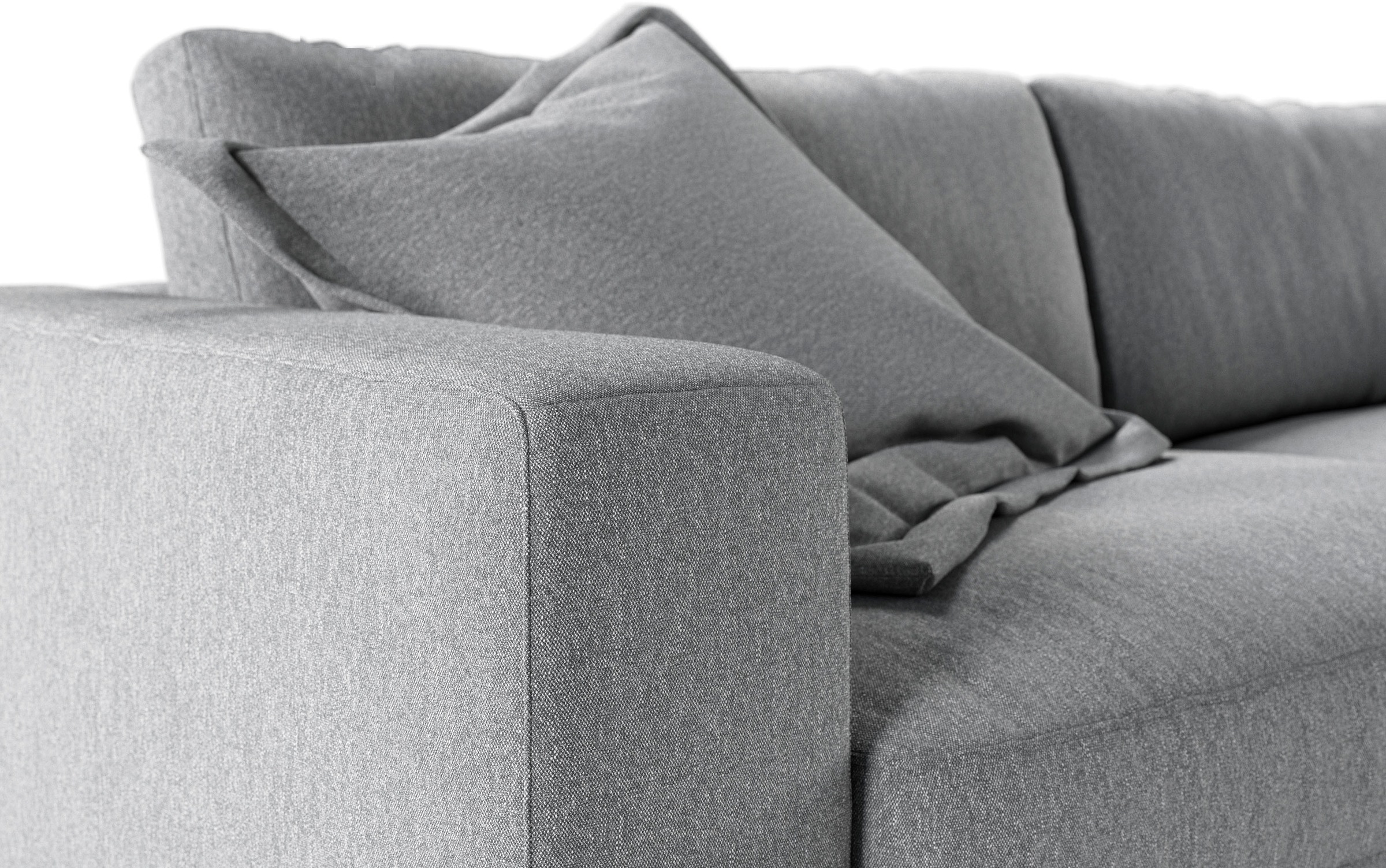 3C Candy Ecksofa »Enisa II, bequem und komfortabel, Mega Familiensofa, L-Form«, incl. 3 Flatterkissen, wahlweise mit Flecken-Schutz-Bezug Easy care