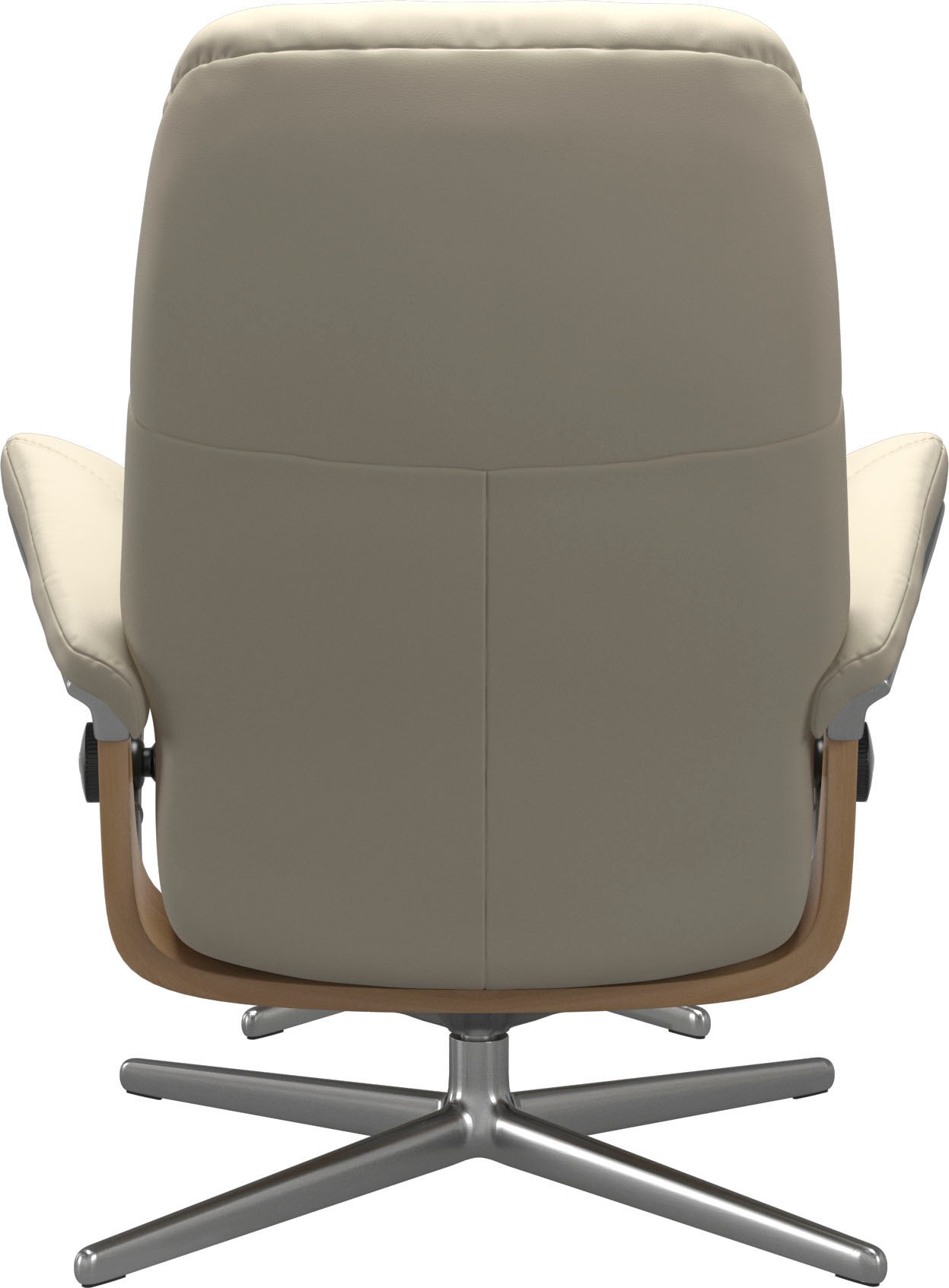 Relaxsessel STRESSLESS "Consul", beige (cream batick), B:78cm H:97cm T:70cm, Leder BATICK: BATICK ist ein leicht korrigiertes, durchgefärbtes und genarbtes Möbelleder, bei dem die meisten Unebenheiten und Spuren in der Regel entfernt wurden., Sessel, Rela 2