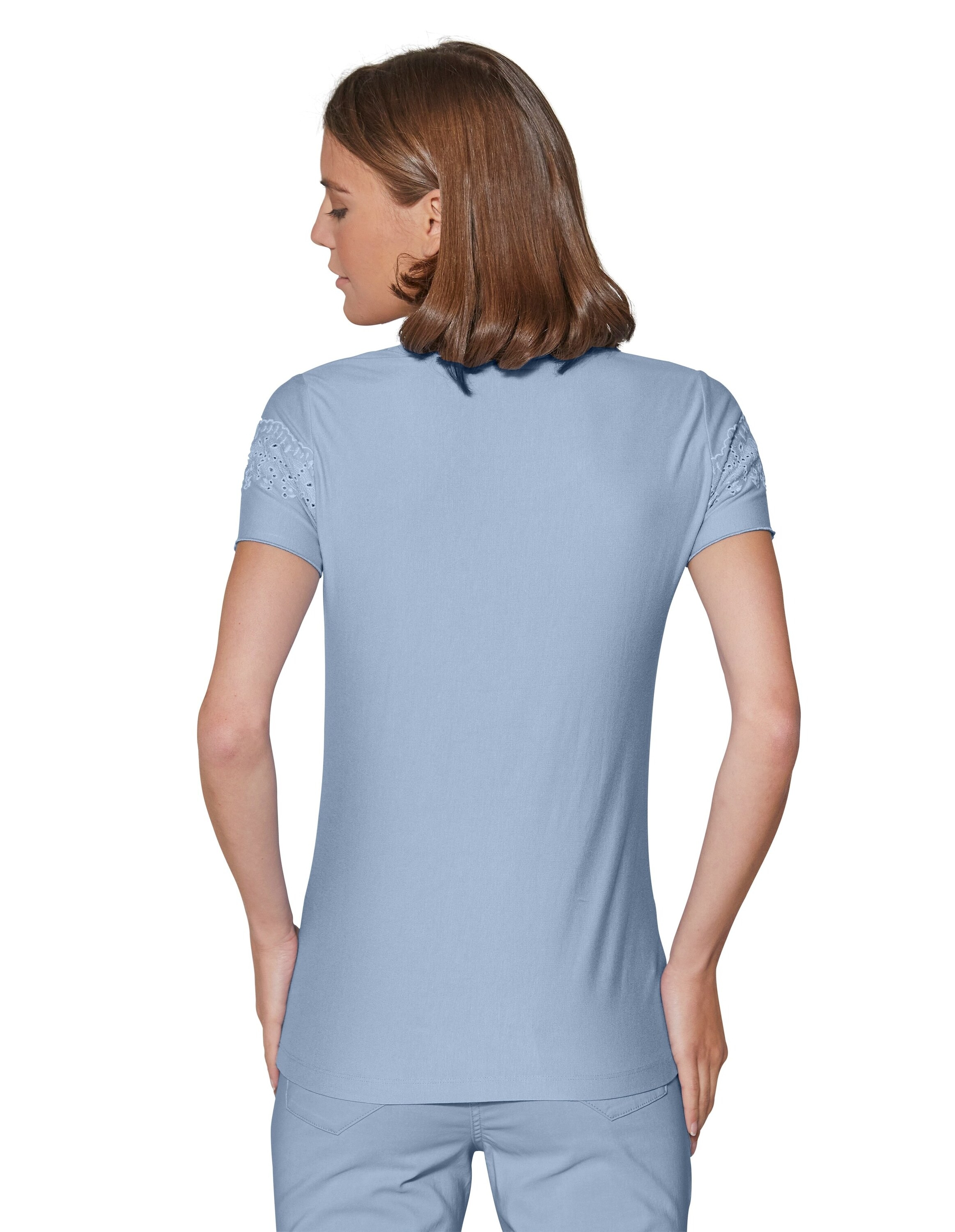 MADELEINE Kurzarmshirt »Shirt Shirt mit Lochstickerei«