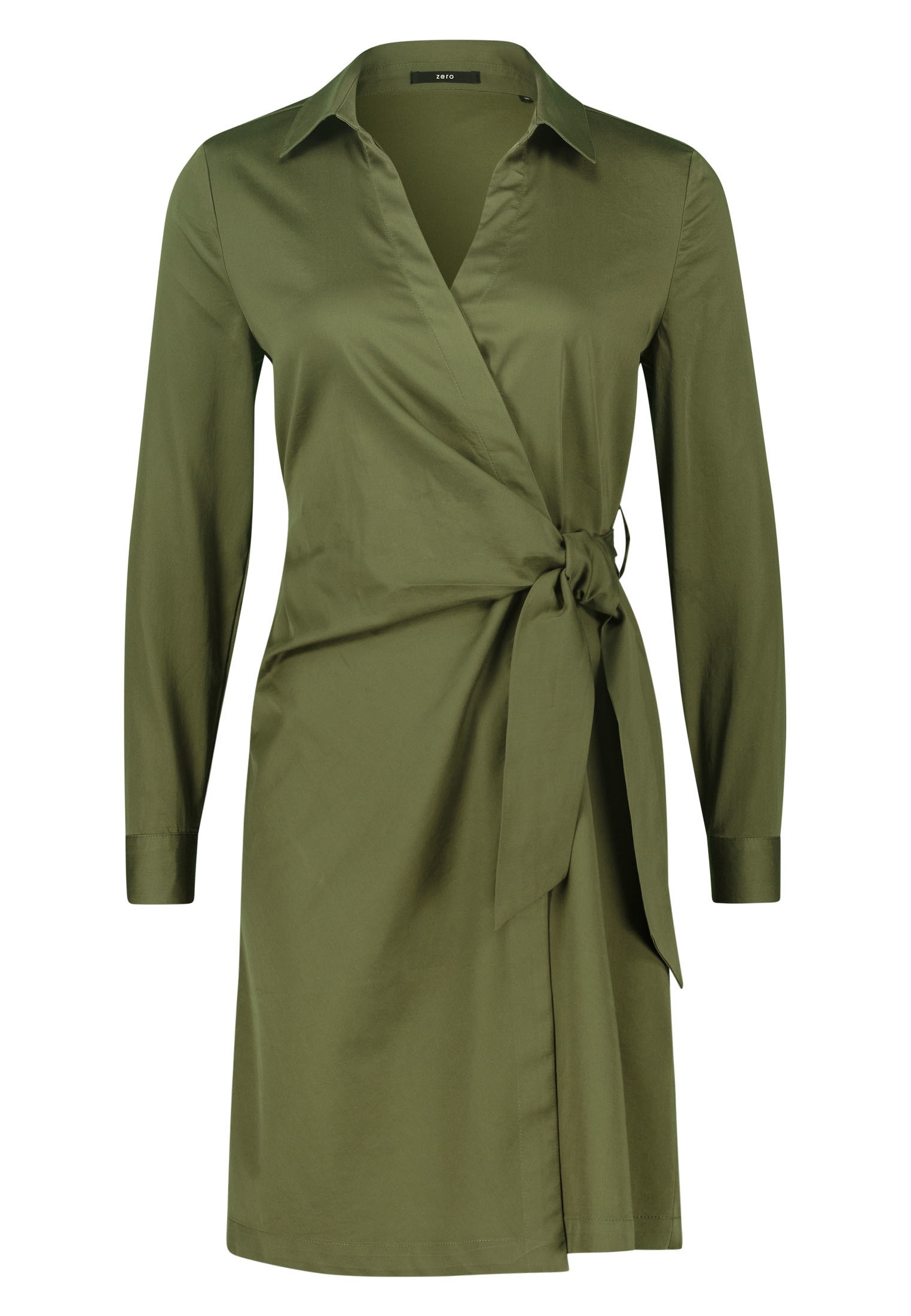 Zero Hemdblusenkleid »zero Hemdblusenkleid mit Wickeloptik«, Wickeldesign