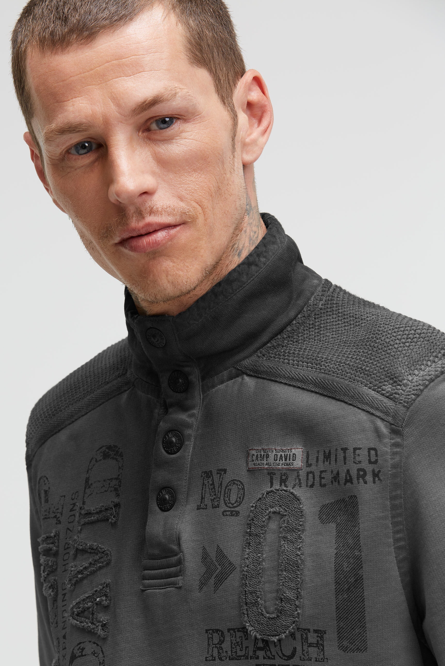 CAMP DAVID Sweater , aus Baumwolle
