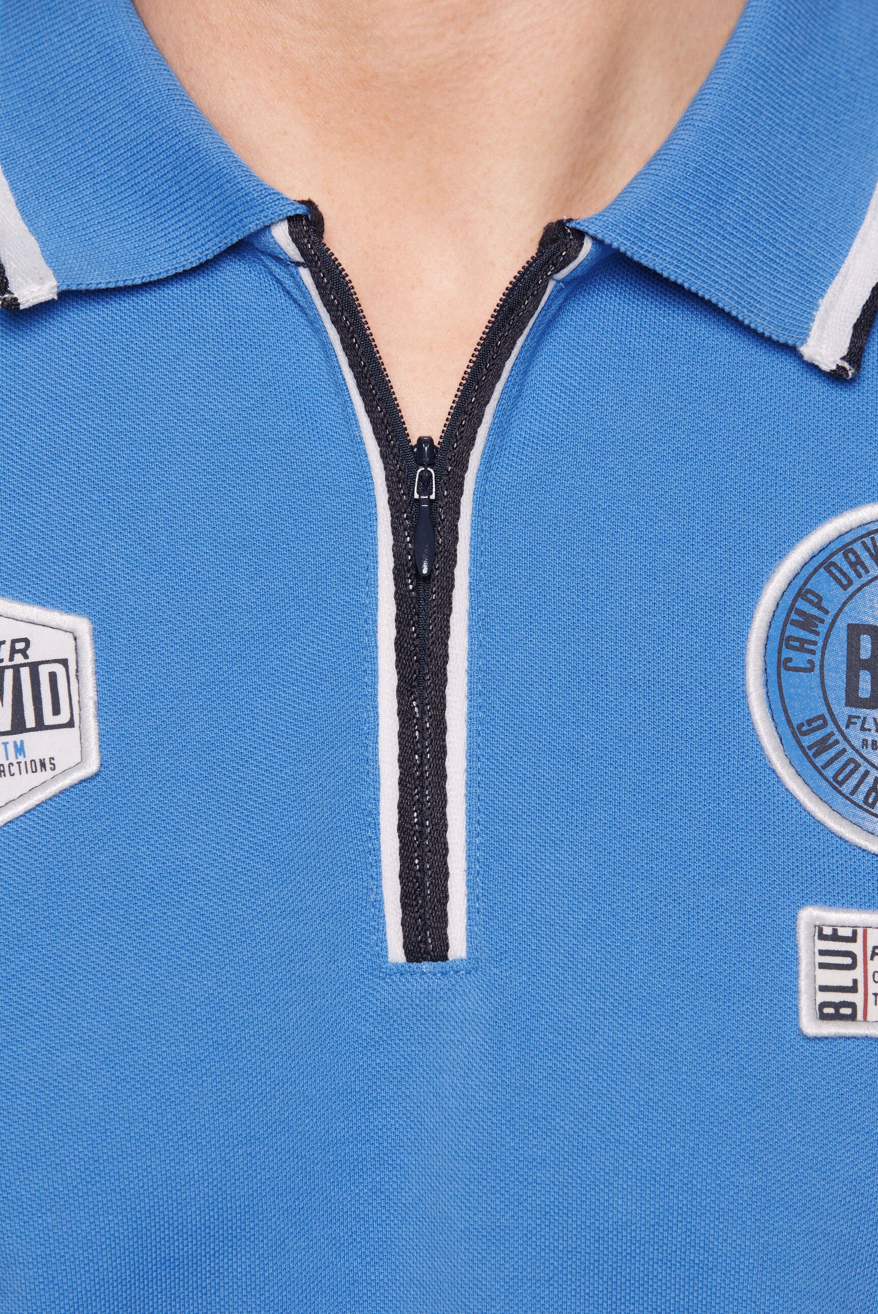 CAMP DAVID Poloshirt, aus Baumwolle
