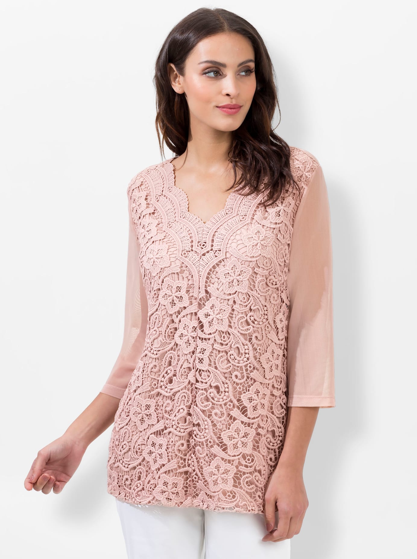 Lady Spitzenshirt »Shirt«, (1 tlg.)