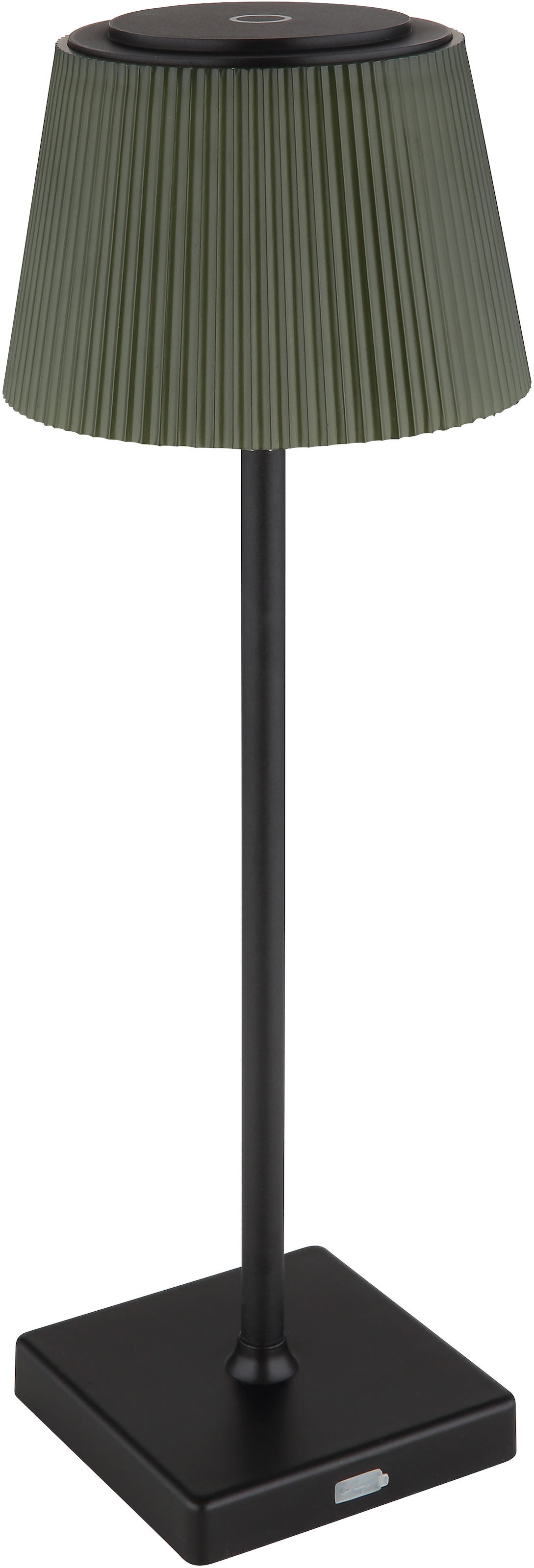 GLOBO LIGHTING LED Tischleuchte »GREGOIR«, Leuchtmittel LED-Modul | LED fest integriert, Tischlampe/Akku/IP44/Touch Ein/Aus/Touchdimmer/schwarz
