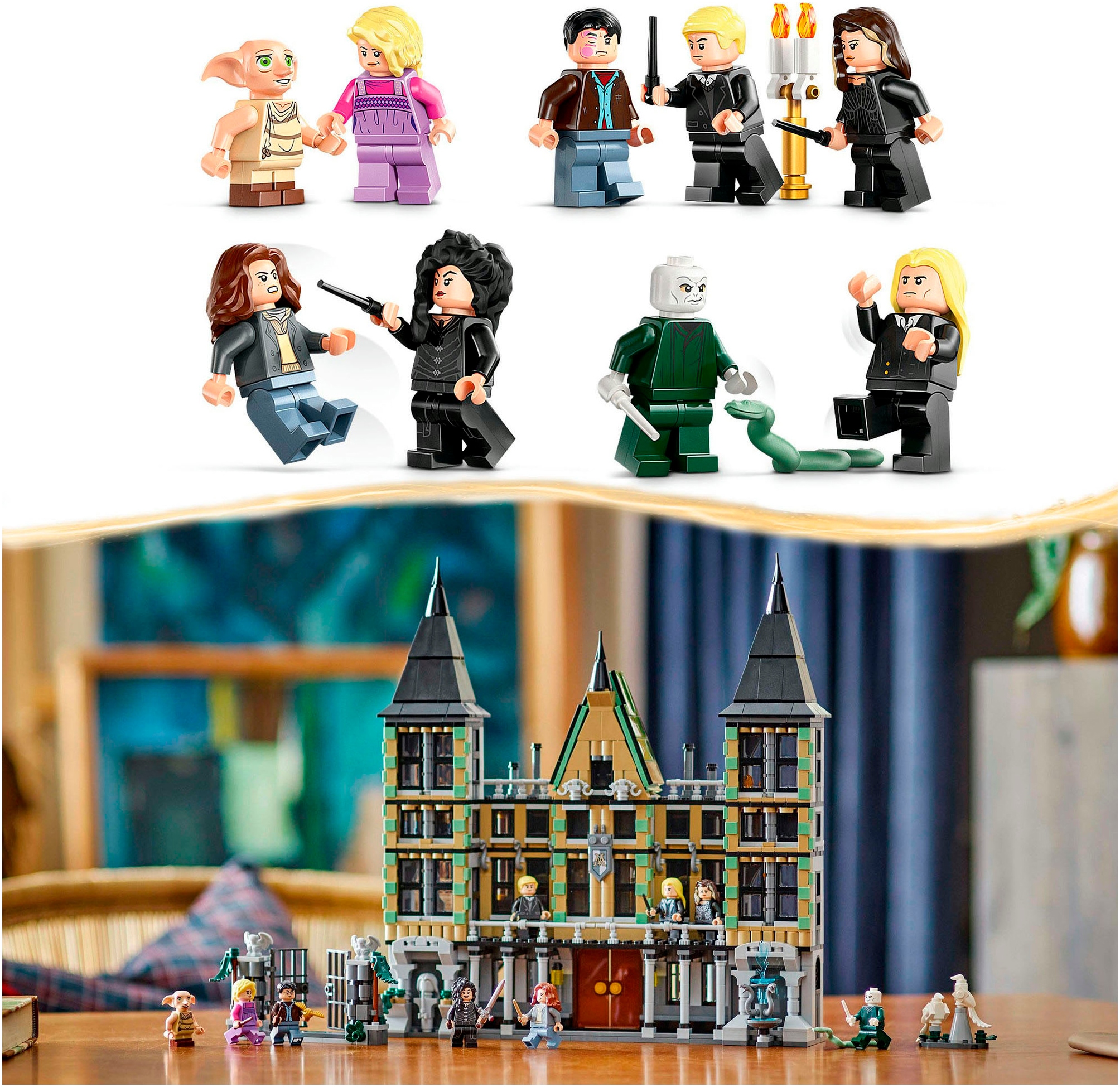 LEGO® Konstruktionsspielsteine »Landsitz der Familie Malfoy (76453), LEGO Harry Potter«, (1601 St.), Made in Europe