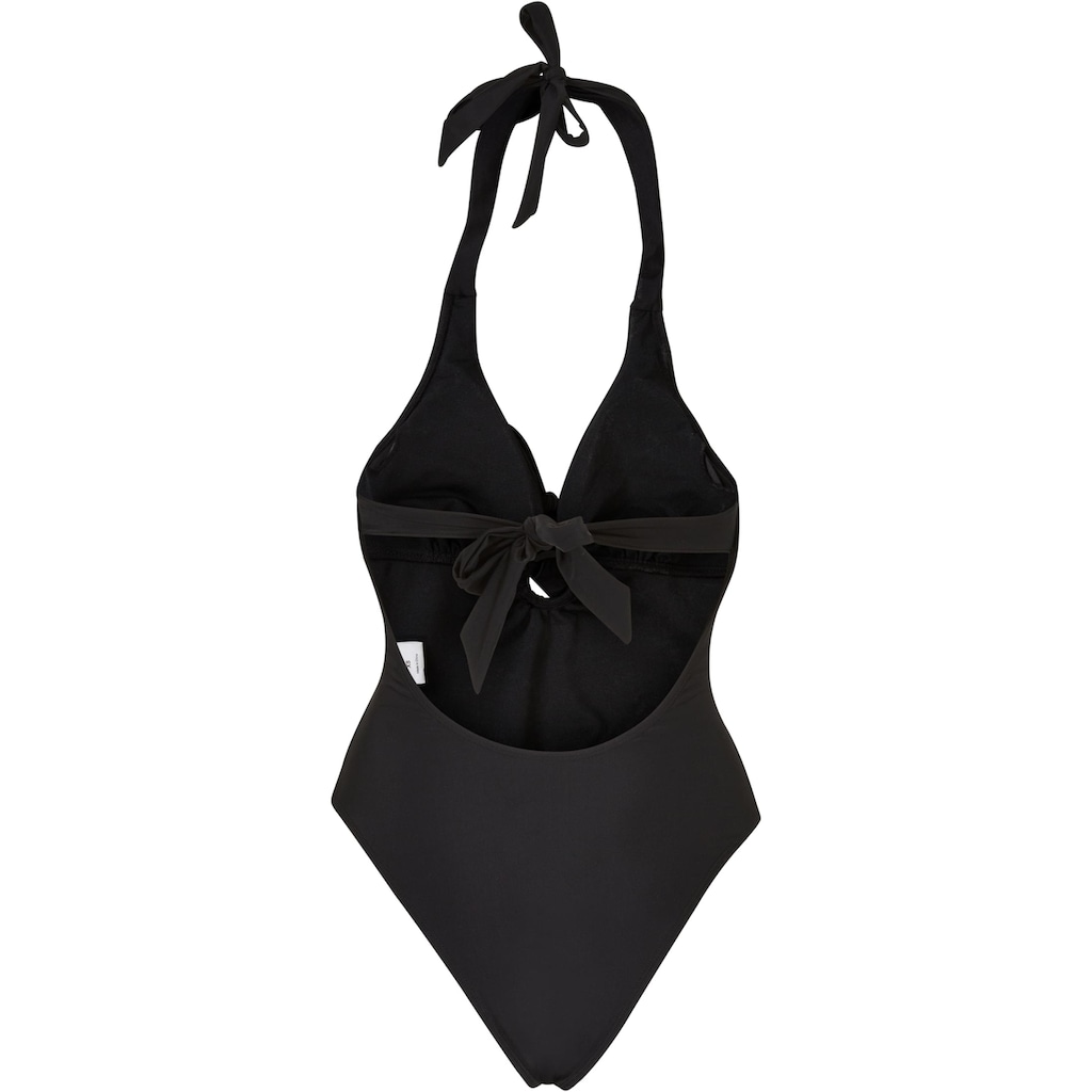 URBAN CLASSICS Badeanzug »Urban Classics Damen Ladies Recycled Neckholder Swimsuit«