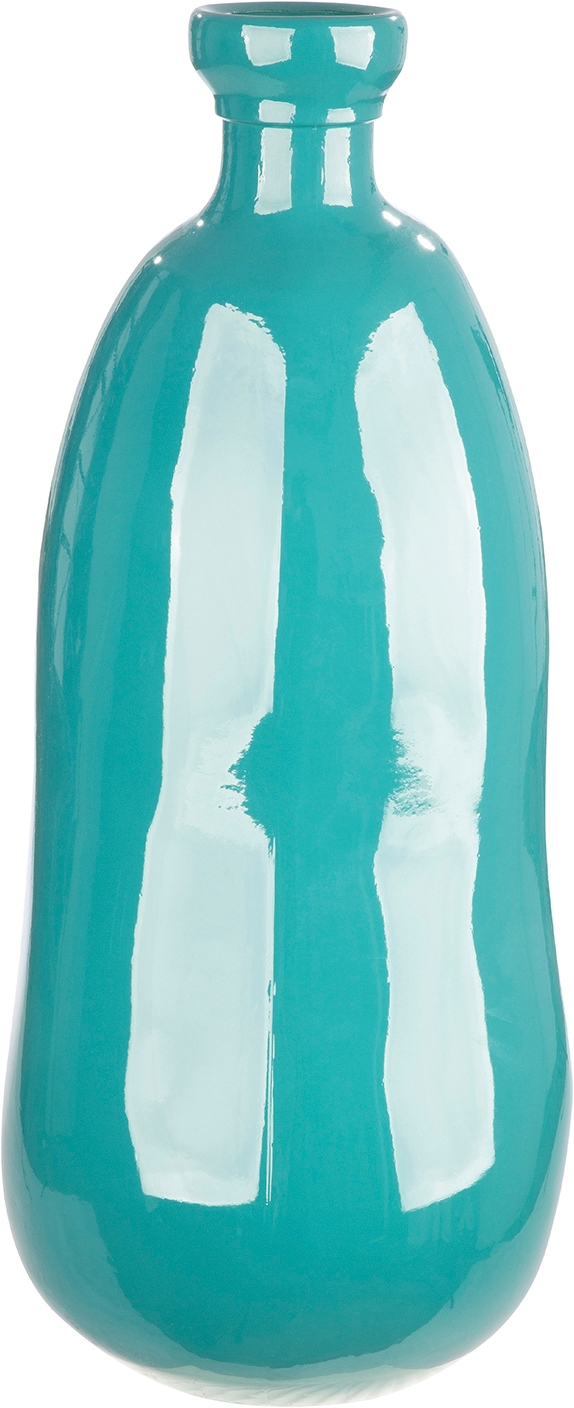 GILDE Bodenvase "Bodenvase organisch Sylt blau H. 51 cm" Bodenvase, maritim, Blumenvase, modern, Eyecatcher, Geschenkidee