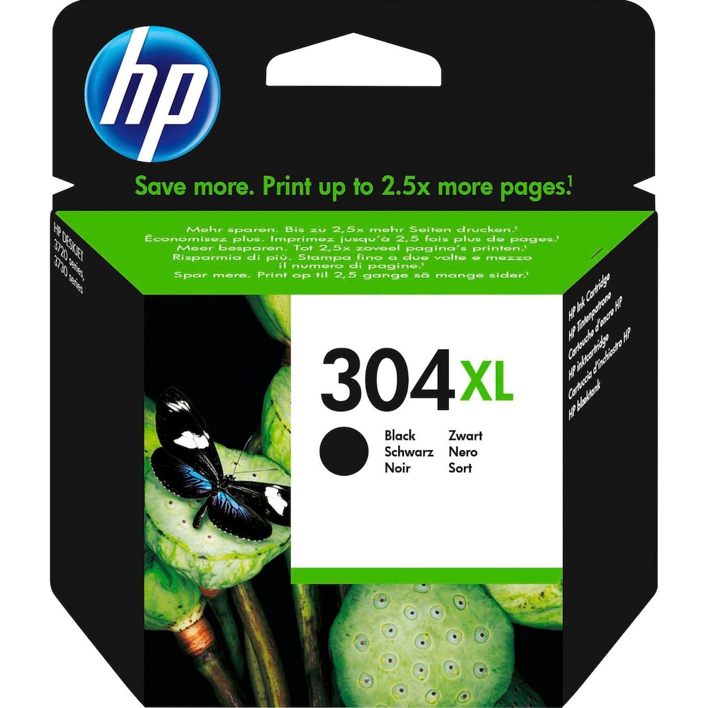 HP Tintenpatrone »304XL«, (1 St.), original Druckerpatrone 304 schwarz XL