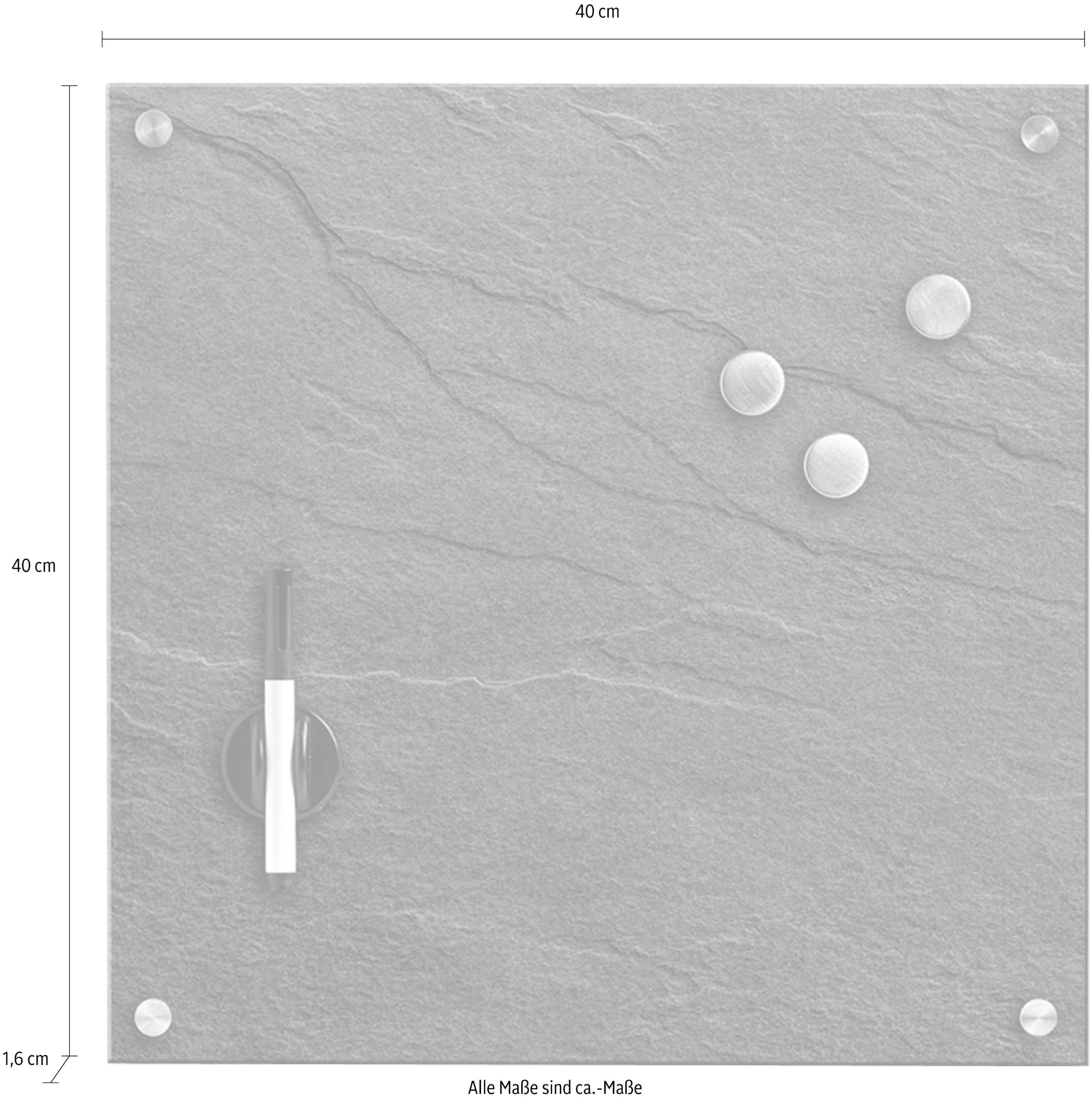 Zeller Present Magnettafel »Schiefer«, Glas bestellen BAUR 