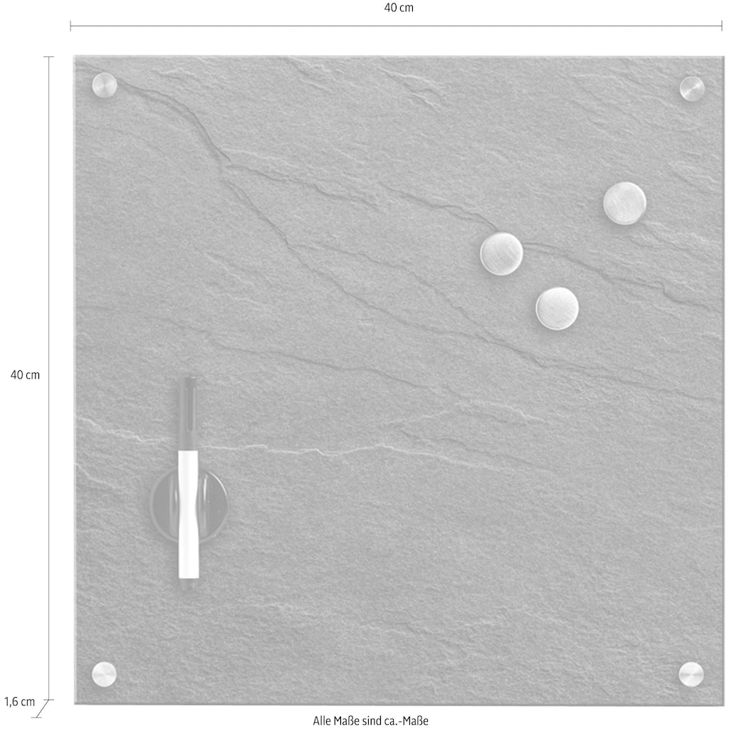 Zeller Present Magnettafel »Schiefer«