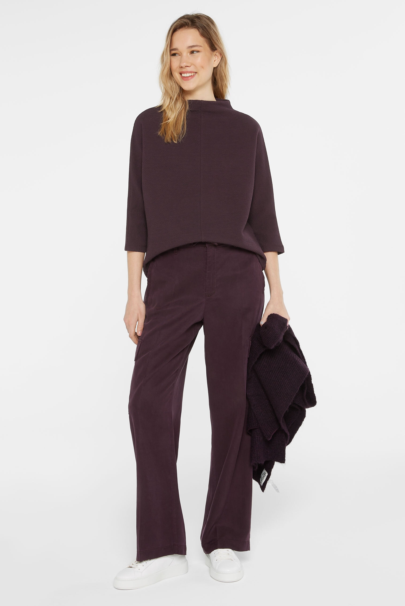 SENSES.THE LABEL 3/4-Arm-Shirt, mit Baumwolle