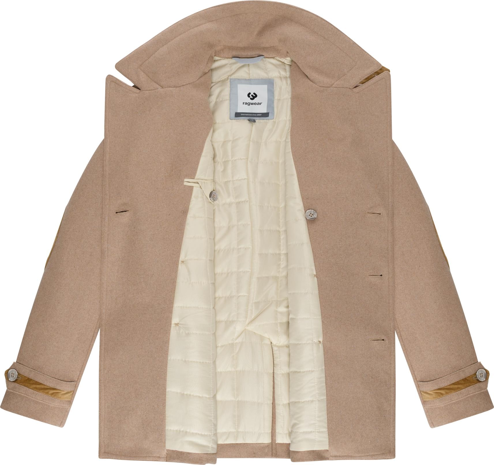Ragwear Kurzmantel »Parr YOUMODO« klassischer Herren Wintermantel mit Reverskragen