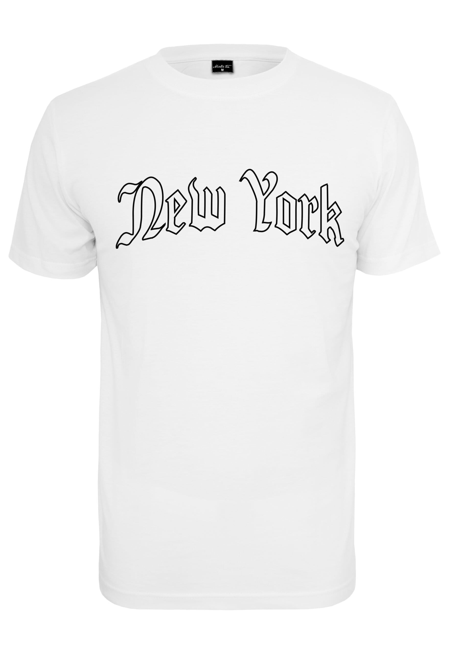 MisterTee Kurzarmshirt "MisterTee Herren New York Wording Tee" 1 Stk. tlg. günstig online kaufen