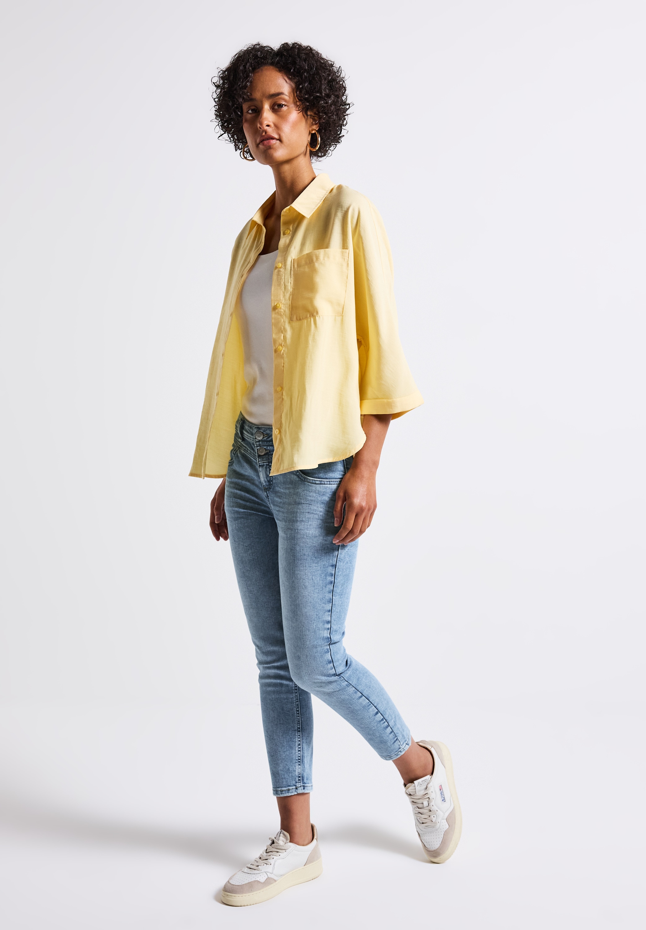 STREET ONE Gerade Jeans, aus Baumwolle mit Stretchanteil