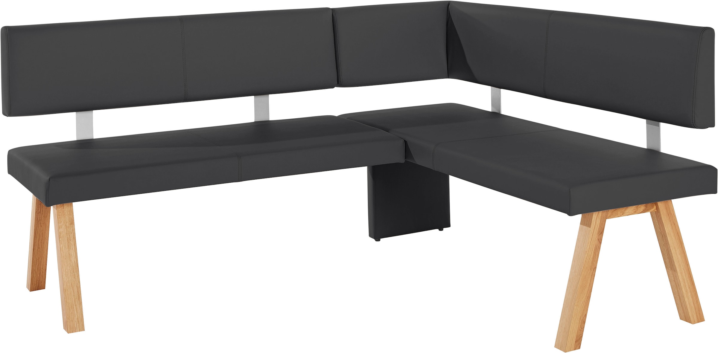 OTTO home Eckbank »Rio« Massivholz in Eiche geölt, Esszimmerbank bequem gepolstert