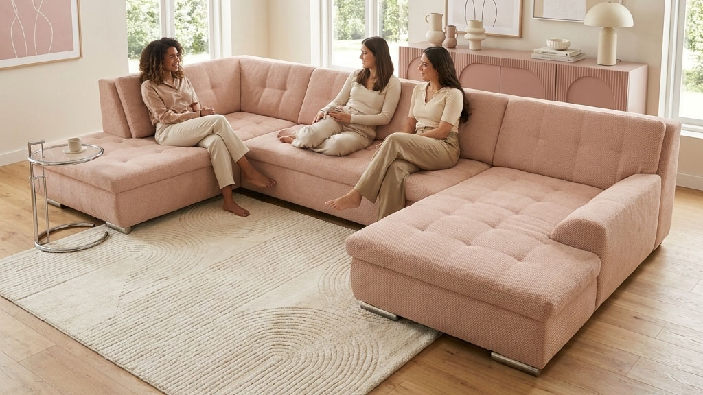 OTTO home Wohnlandschaft "Torrnby 360 x 201 cm, mit Steppungen, modern & stabil" L-Form, aus haustierfreundlichem Pet Friendly Bezug
