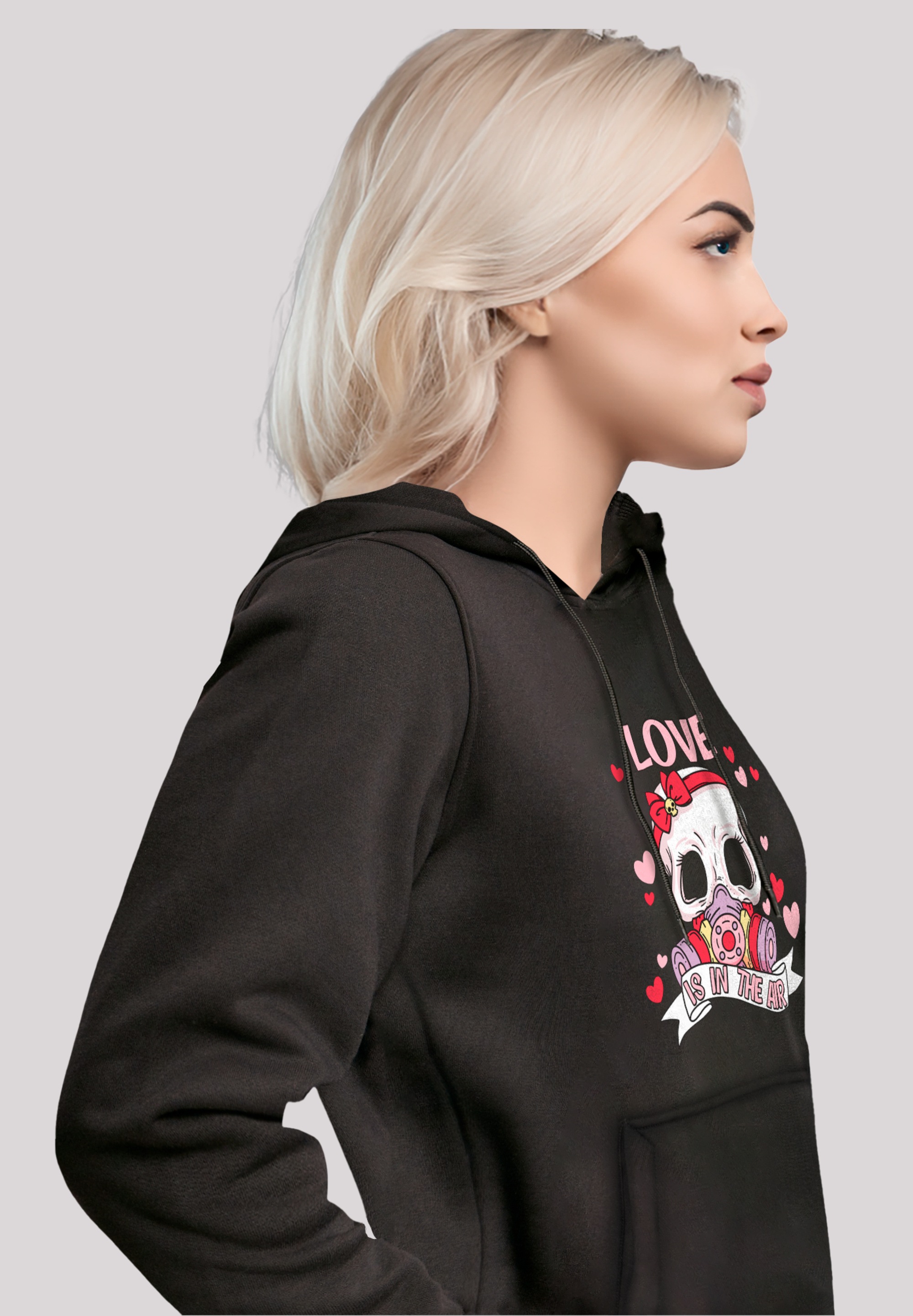 F4NT4STIC Kapuzenpullover »Anti Valentinstag LOVE is in the air«, Premium Qualität