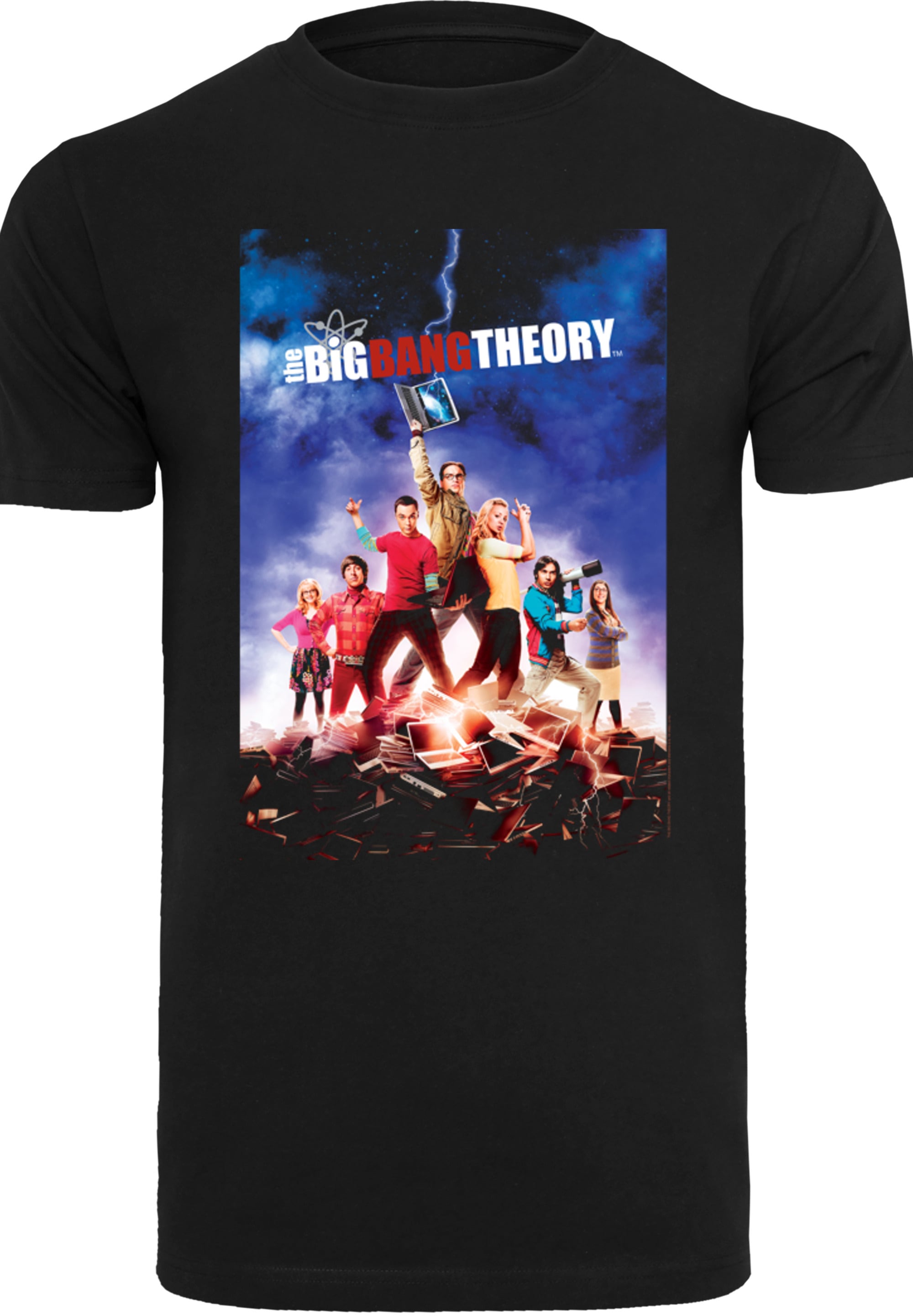 F4NT4STIC T-Shirt »Big Bang Theory TV Serie Character Poster«, Herren,Premium Merch,Regular-Fit,Basic,Bedruckt
