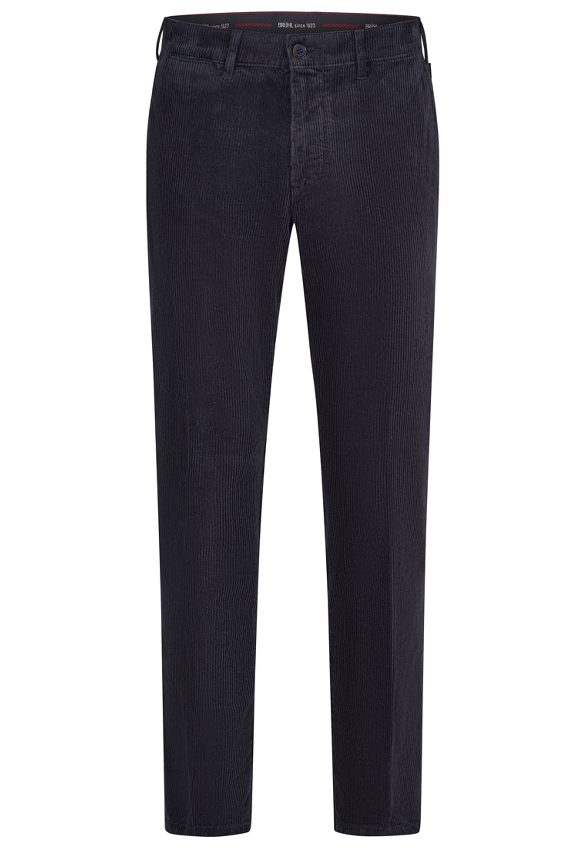 BRÜHL Herren Chinohose "London", schwarz, Gr. 28, unifarben, 99% Baumwolle, 1% Elasthan, Hosen, aus High‐Stretch-Breitcord