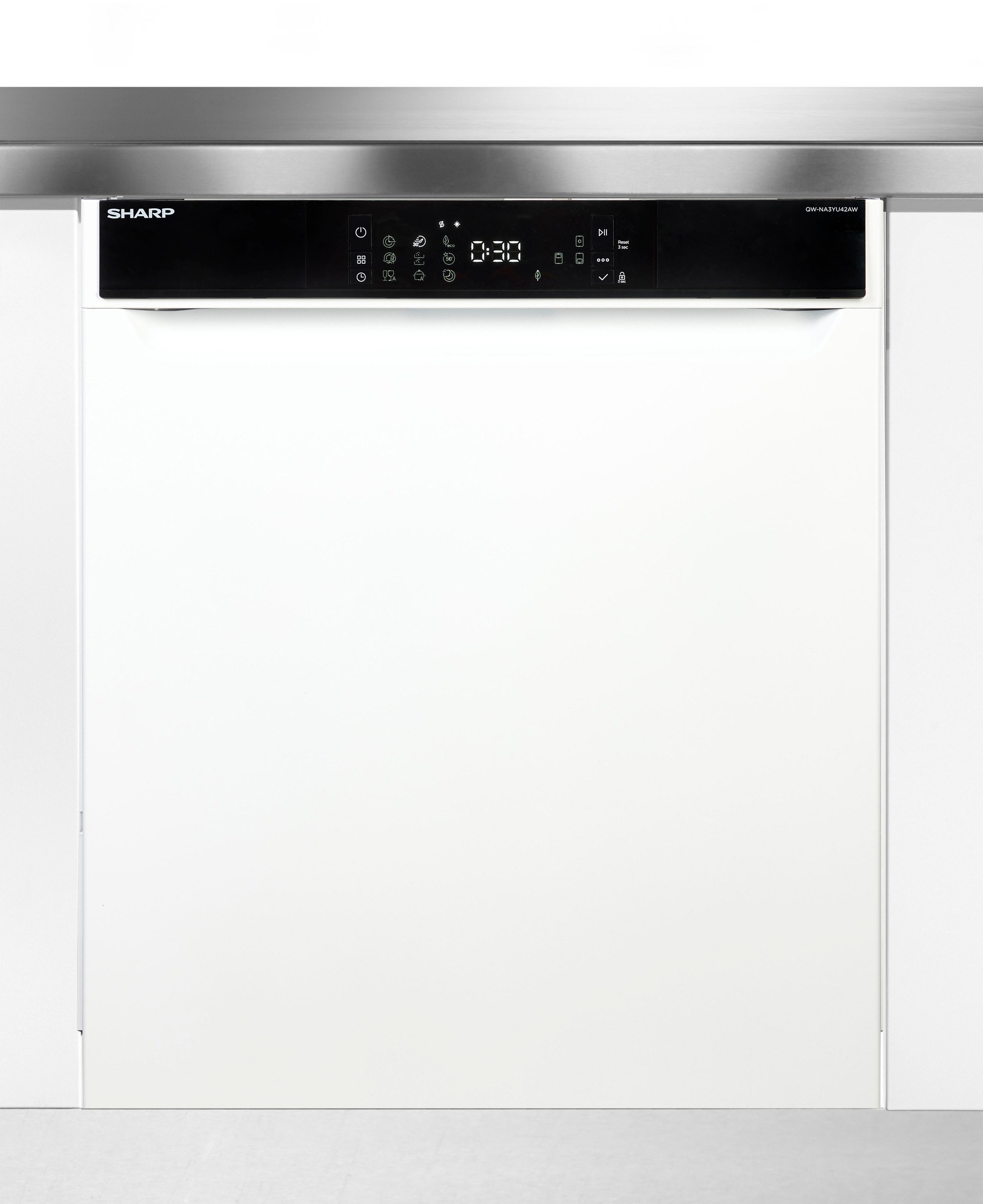 Sharp Unterbaugeschirrspüler "QW-NA3YU42AW-DE" 9,2 l 14 Maßgedecke günstig online kaufen