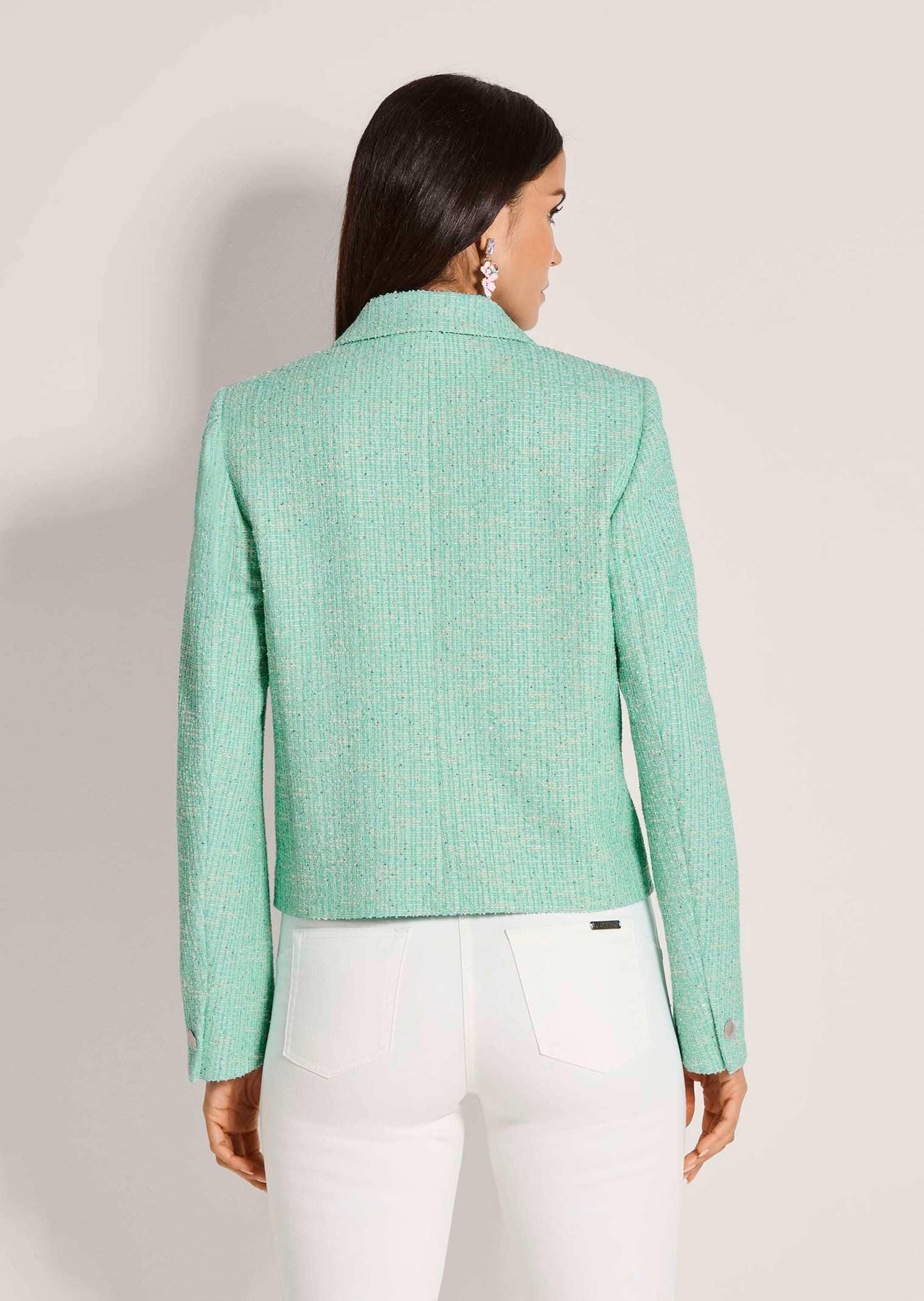 MADELEINE Jackenblazer »Blazer Tweed-Blazer mit Paillettenakzenten« Tweed-Optik