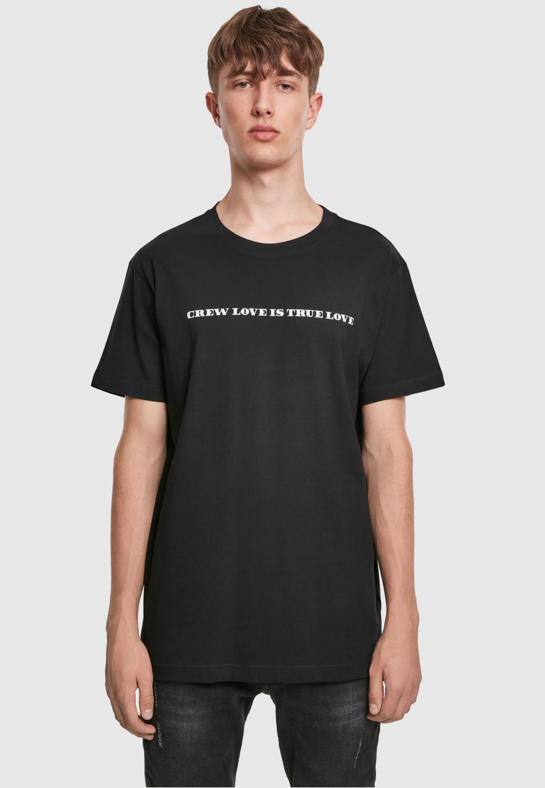 MisterTee T-Shirt »MisterTee Herren Crew Love Is True Love Tee«, (1 tlg.)