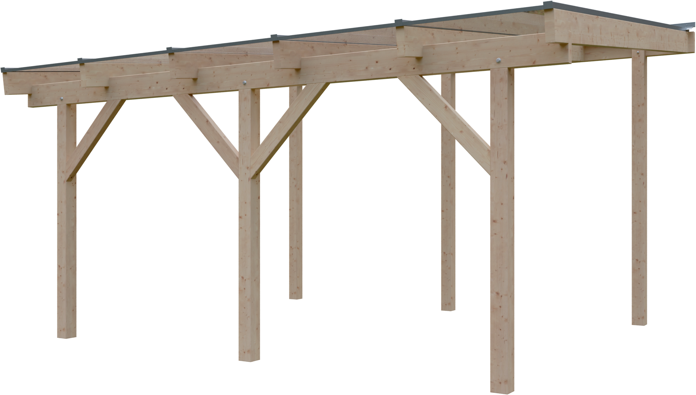 KONIFERA Terrassendach "Fulu", Bausatz aus naturbel. Leimholz mit lichtdurc günstig online kaufen