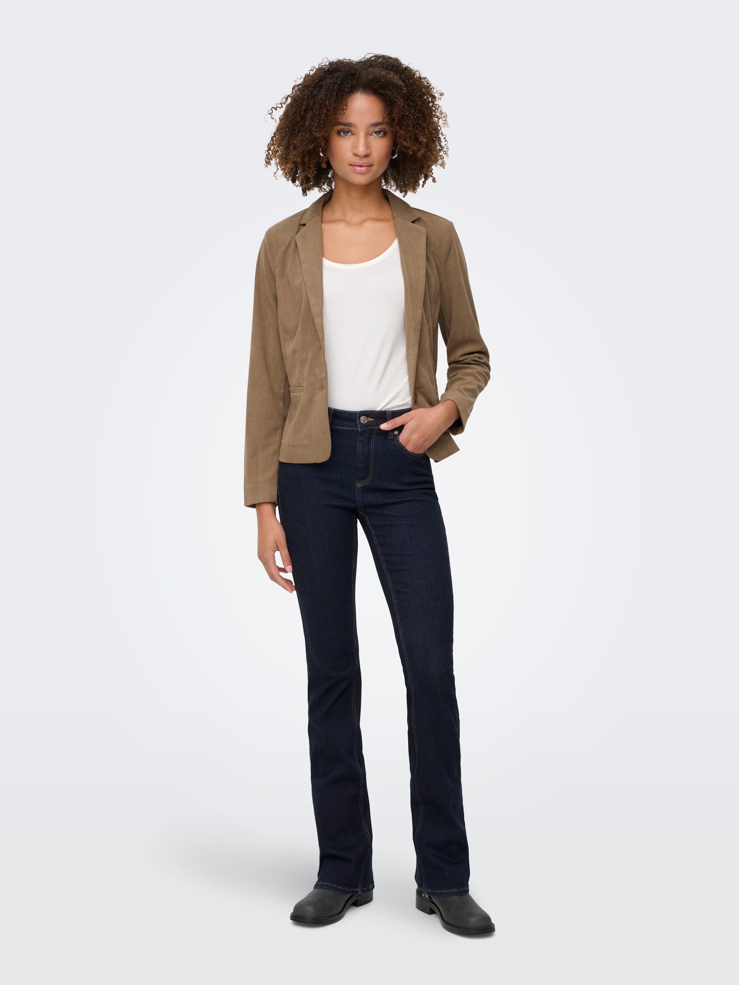 ONLY Bootcut-Jeans »ONLBLUSH MID WAIST FLARED DNM BOX«