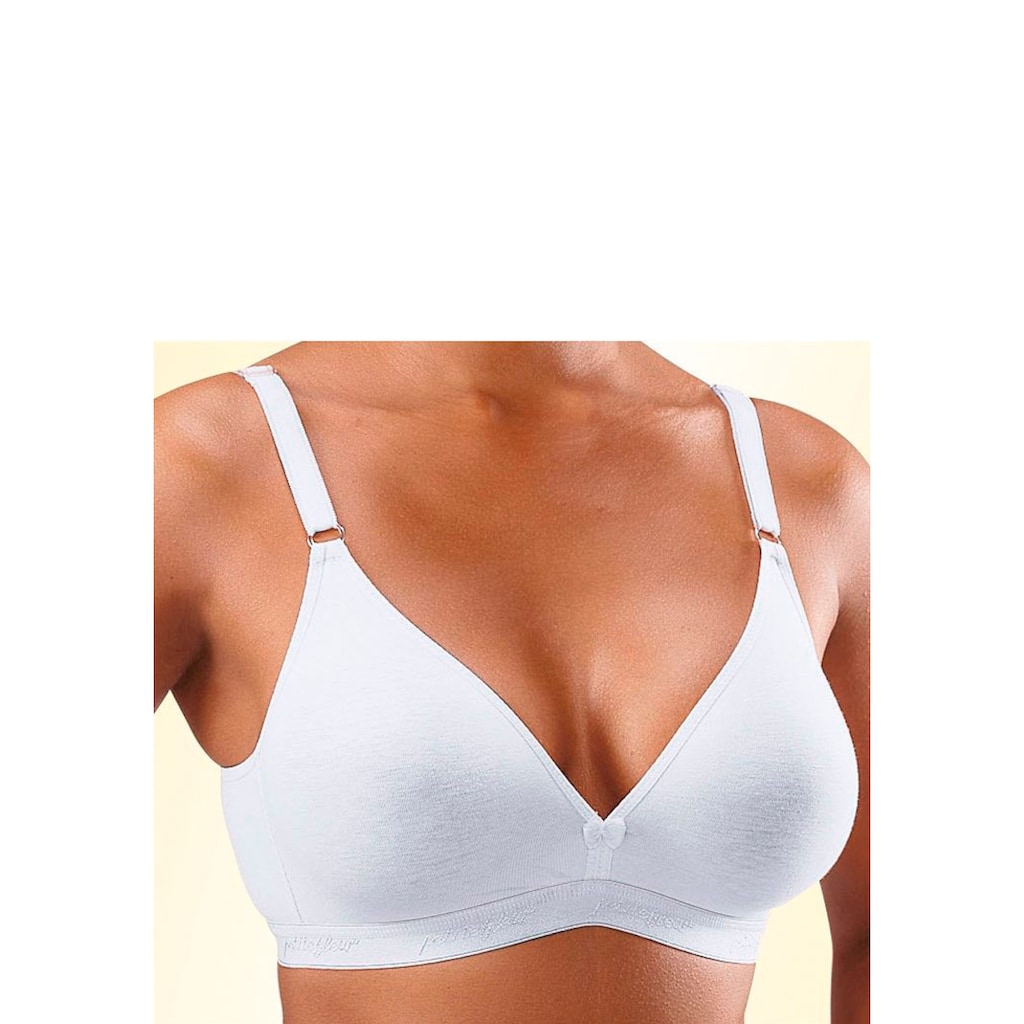 petite fleur Bralette-BH, (Packung, 3 Stück), ohne Bügel im Triangel-Schnitt