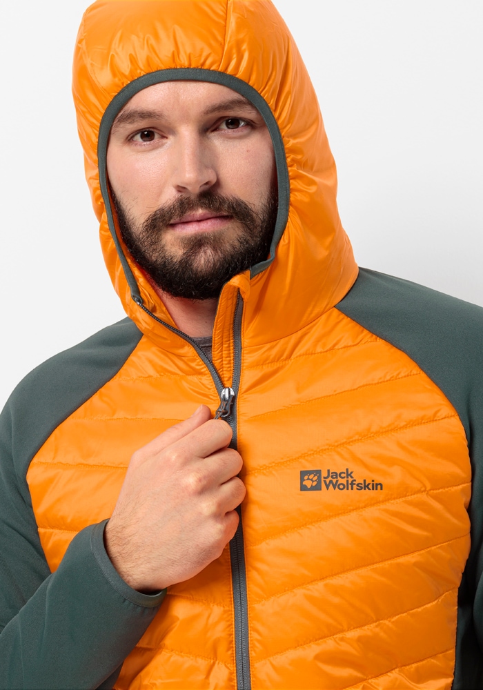 Jack Wolfskin Hybridjacke »ROUTEBURN PRO HYBRID M«, mit Kapuze