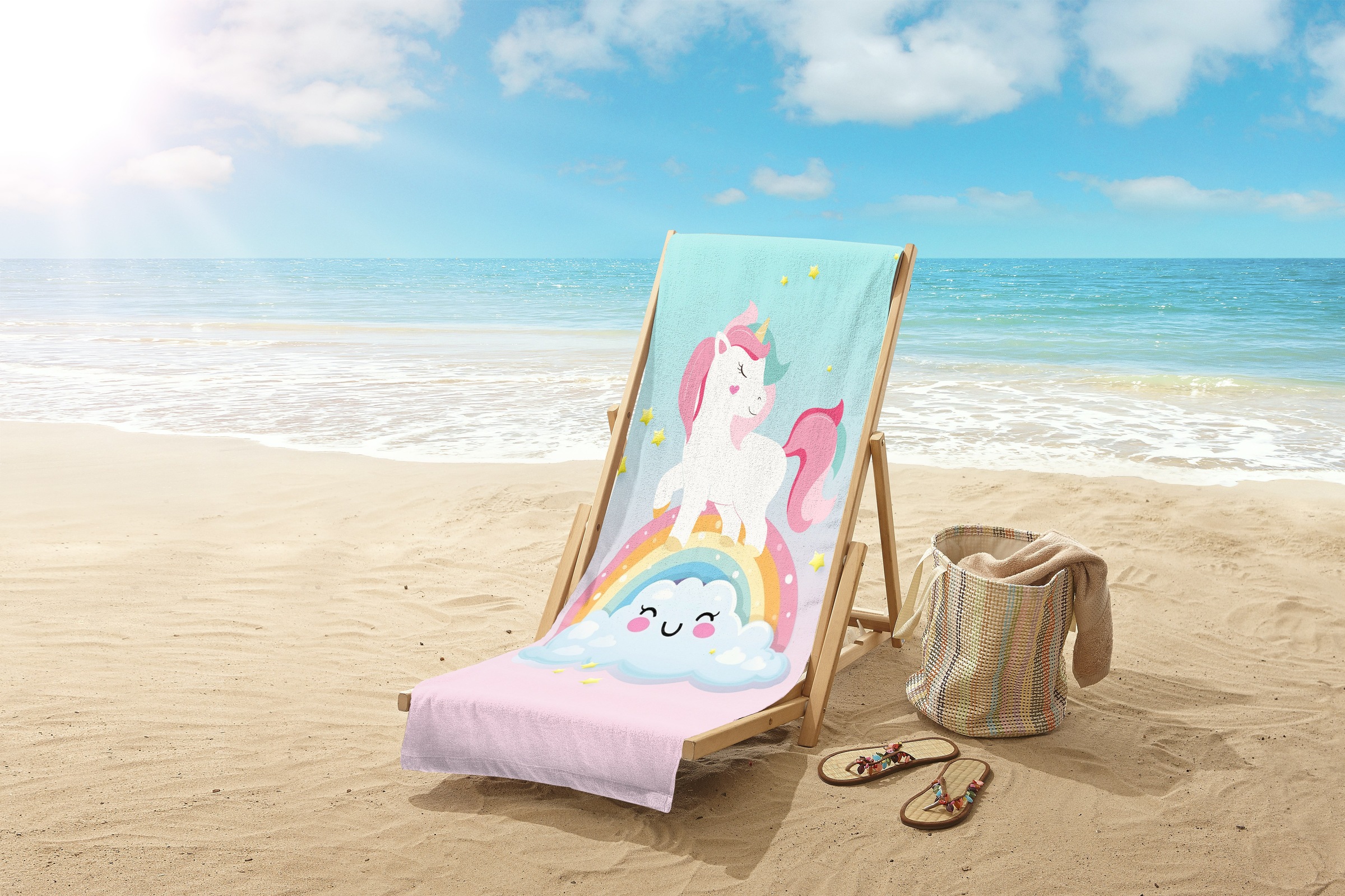 good morning Strandtuch "Sweety" Kinder Strandtuch, Mikrofaser, Velours, sa günstig online kaufen