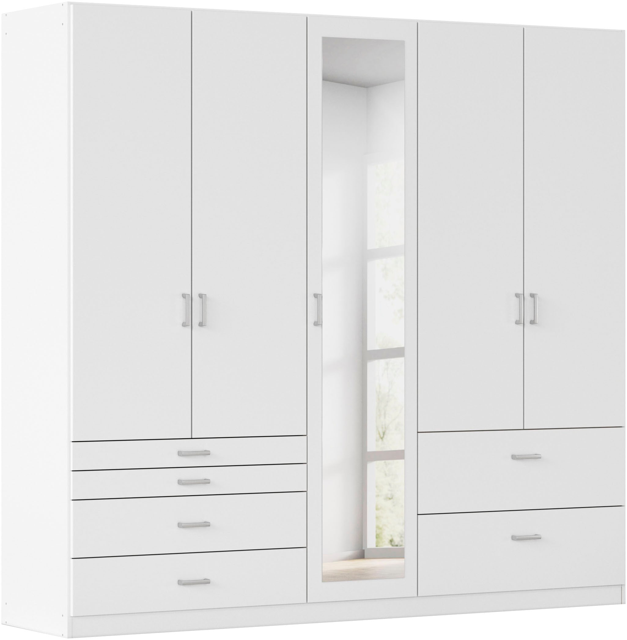 rauch Kleiderschrank "Kleiderschrank Schrank Garderobe Wäscheschrank WILDBERG" Breiten 226/271 cm, Höhen 210/229 cm, mit 6 Schubladen, obere Schublade mit Holz-Einteilung MADE IN GERMANY