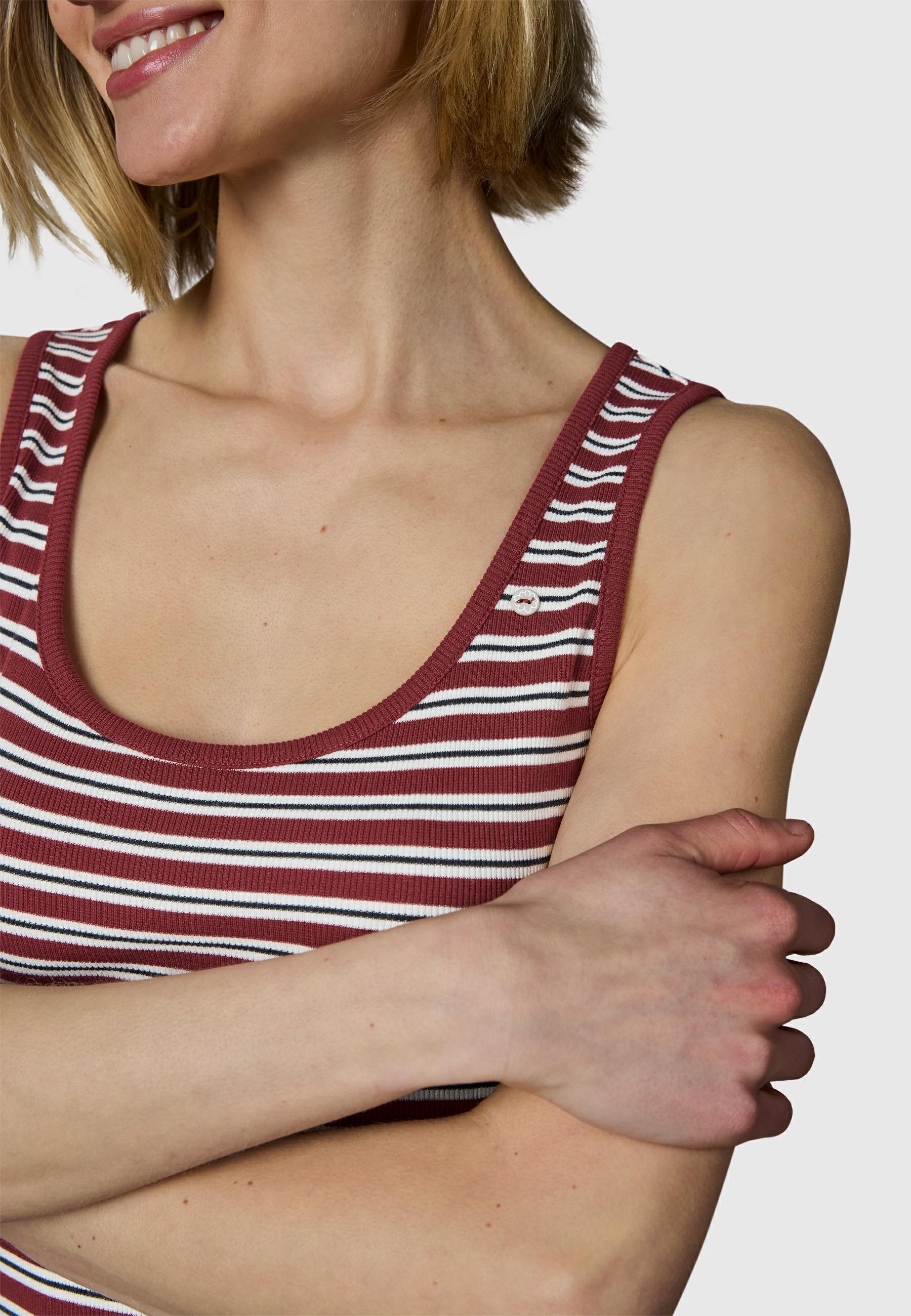 Ragwear Shirtkleid »Montyca Stripes YOUMODO« Ohne Taschen Sommerkleid mit Schlüssellochausschnitt