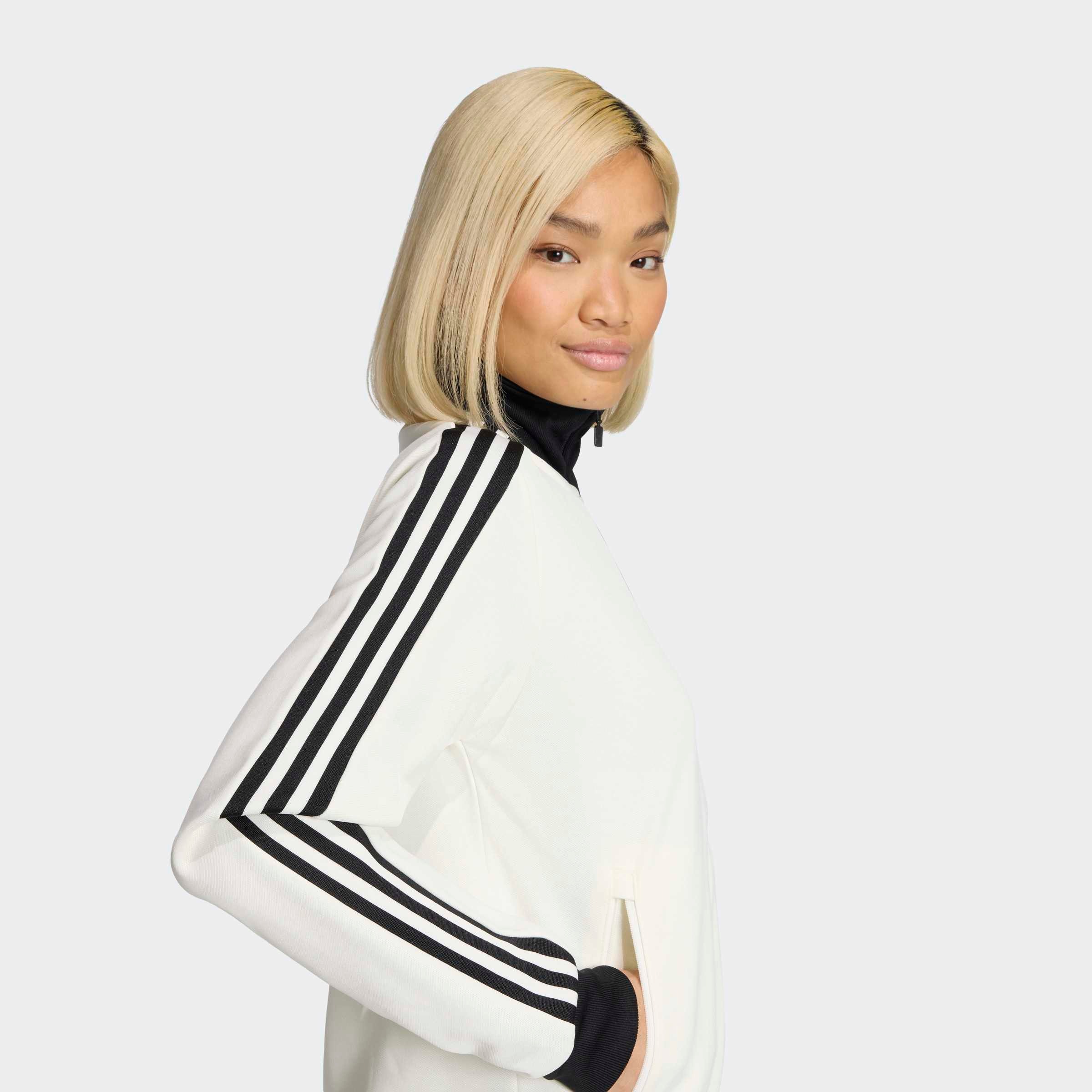 Adidas Originals Sweat-shirt à Zip Classic Off White / Black XS Femme 3
