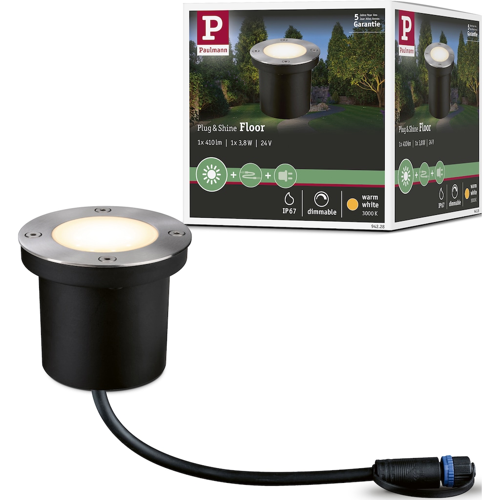 Paulmann LED Gartenstrahler »Plug & Shine«, 1 flammig-flammig