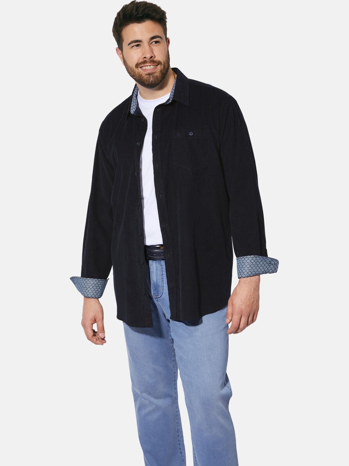 Charles Colby Langarmhemd "Cordhemd DUKE NILSON" 1 günstig online kaufen