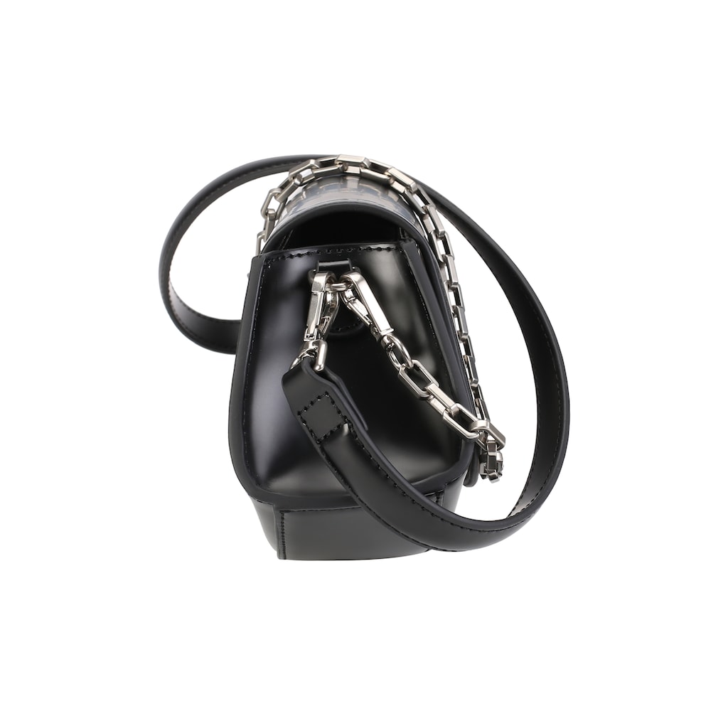 Damenmode Taschen ekonika Schultertasche, mit verschiedenen Riemen schwarz