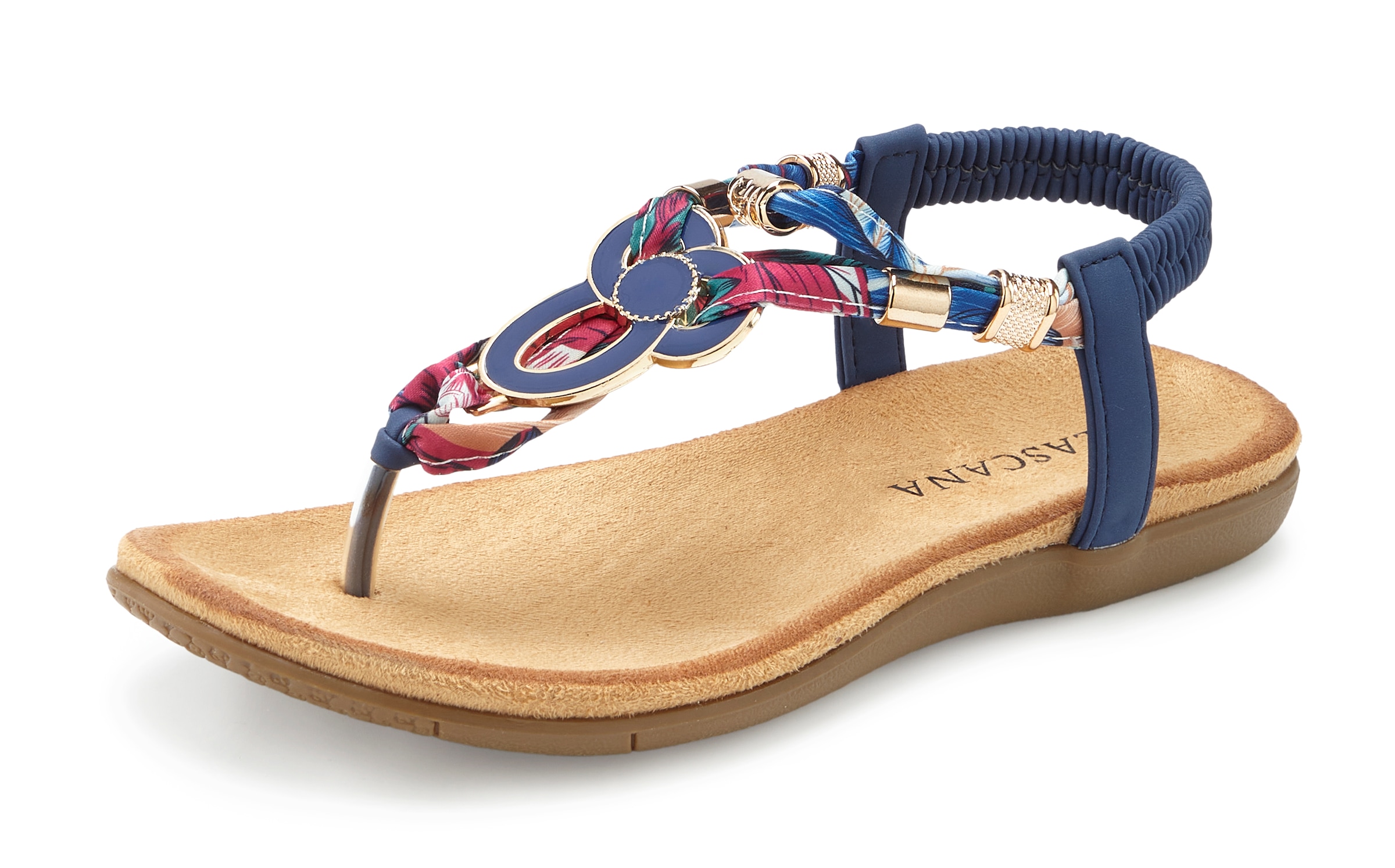 LASCANA Zehentrenner »Sommerschuh, offener Schuh, Sandalette,«  Sandale, Pantolette mit Stretcheinsatz