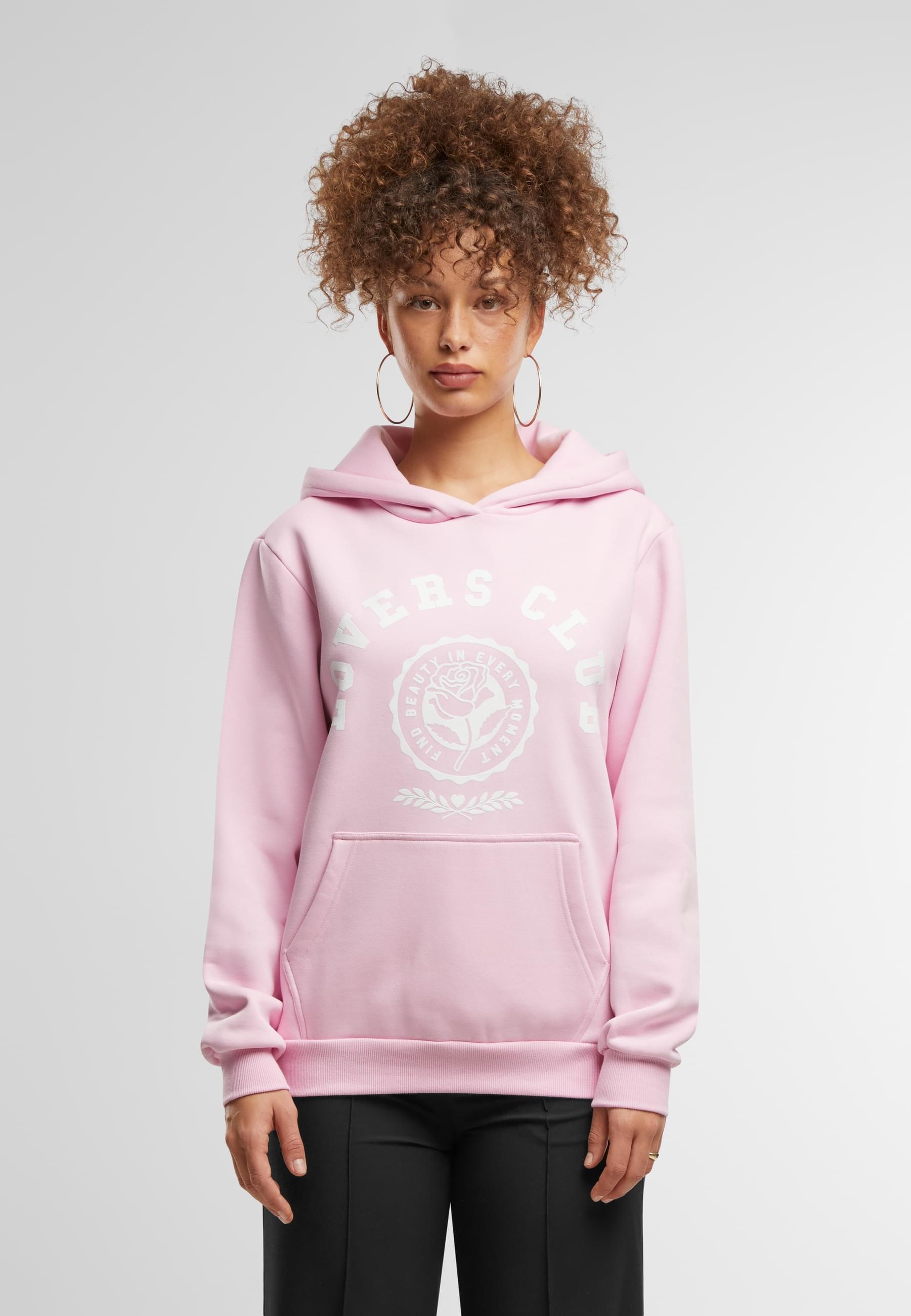 Miss Tee Kapuzenpullover »Miss Tee Lovers Club Ladies Fluffy Hoody«, (1 tlg.)