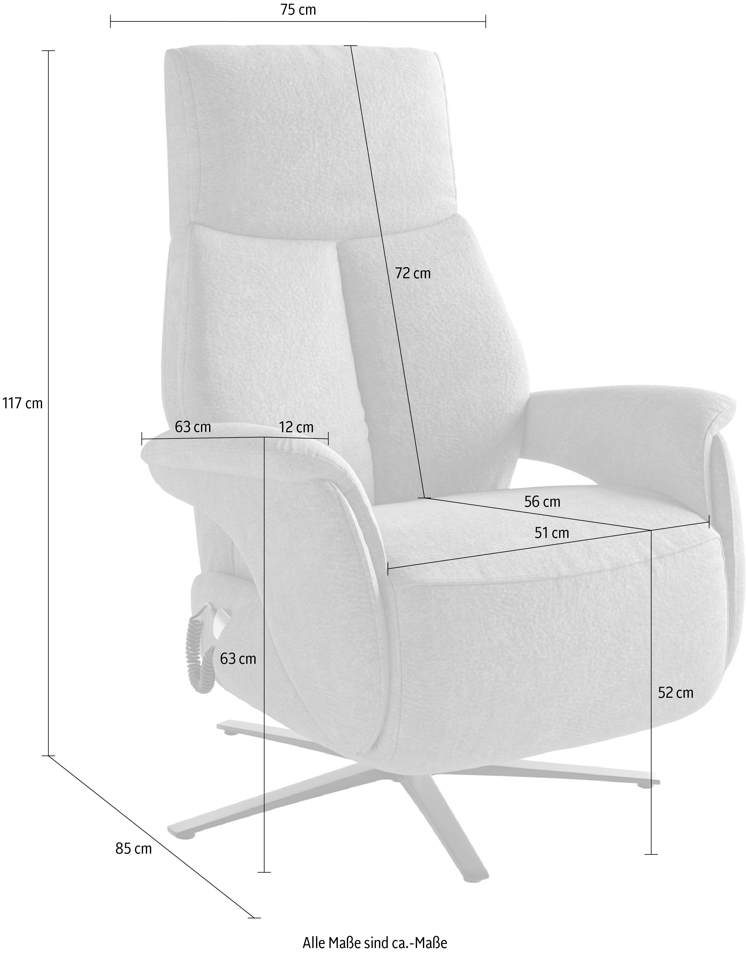 sit&more TV-Sessel »TV Lazy« zur Auswahl mit Herz-Waage-Position