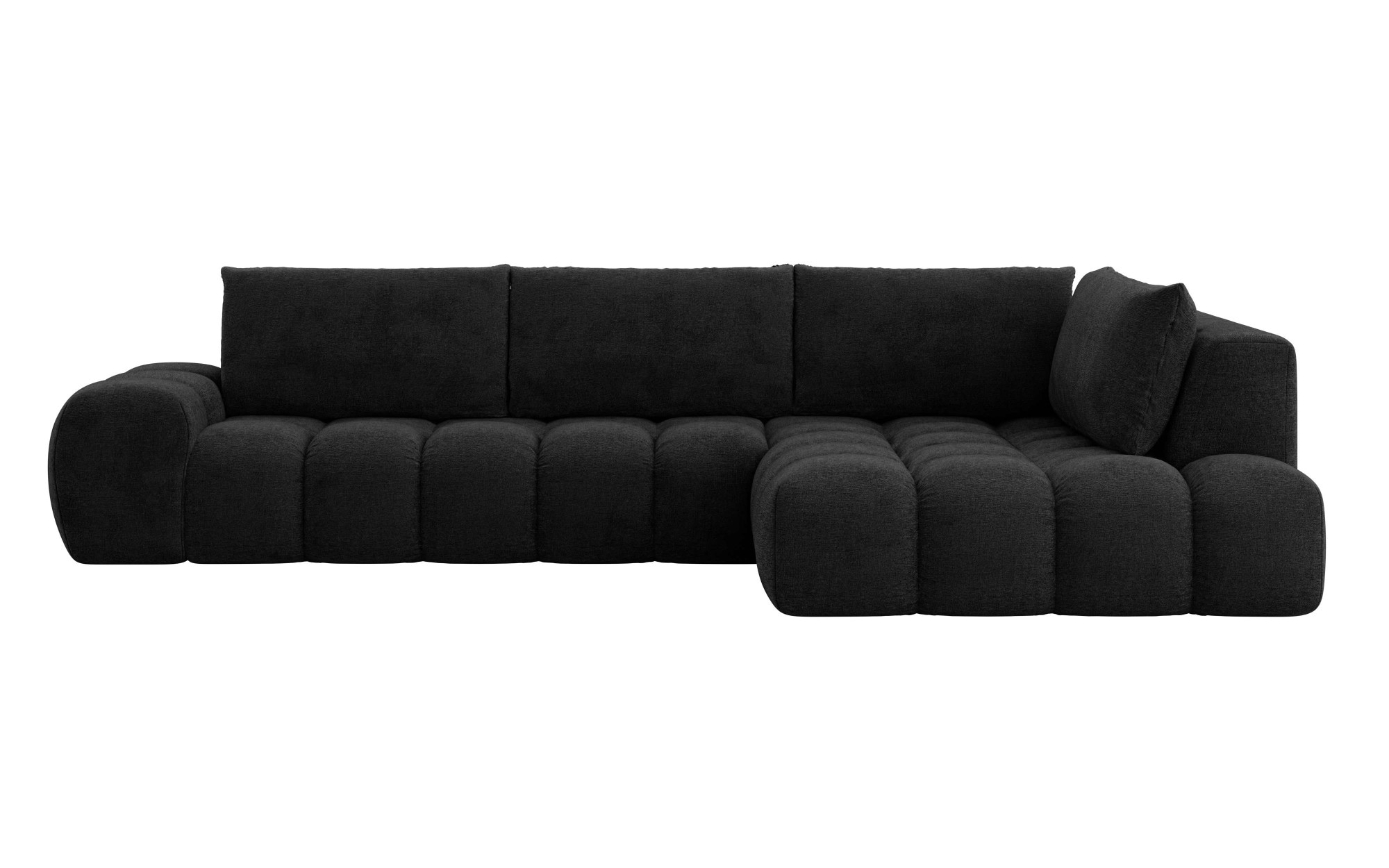 INOSIGN Ecksofa »AZITA klein, L-Form, elegant und bequem Designsofa«, lose Rückenkissen, traumhafte Steppung, Maße B/T/H: 296/176,5/89 cm