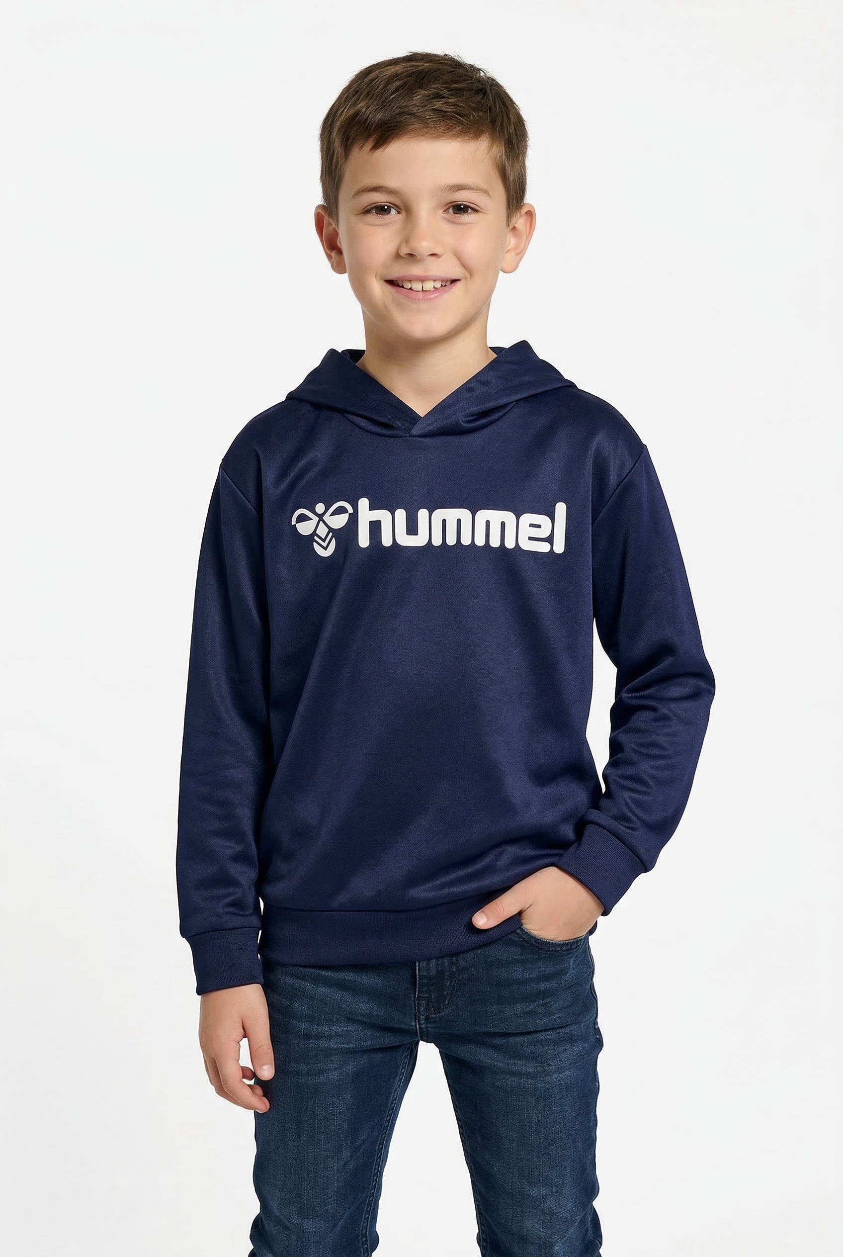 hummel Kapuzenshirt "HMLLOGO HOODIE KIDS" für Kinder, mit Kapuze, aus Polyester