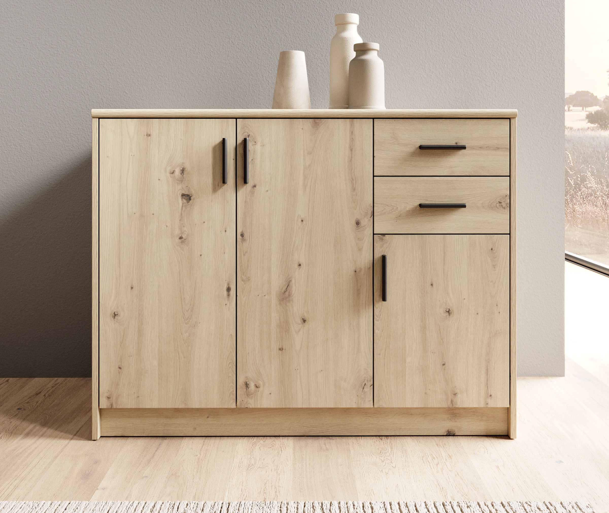 HBZ Sideboard "Nelly Kommode, BxHxT 109x86x50cm", (1 St.), Breite 109cm, Ei günstig online kaufen