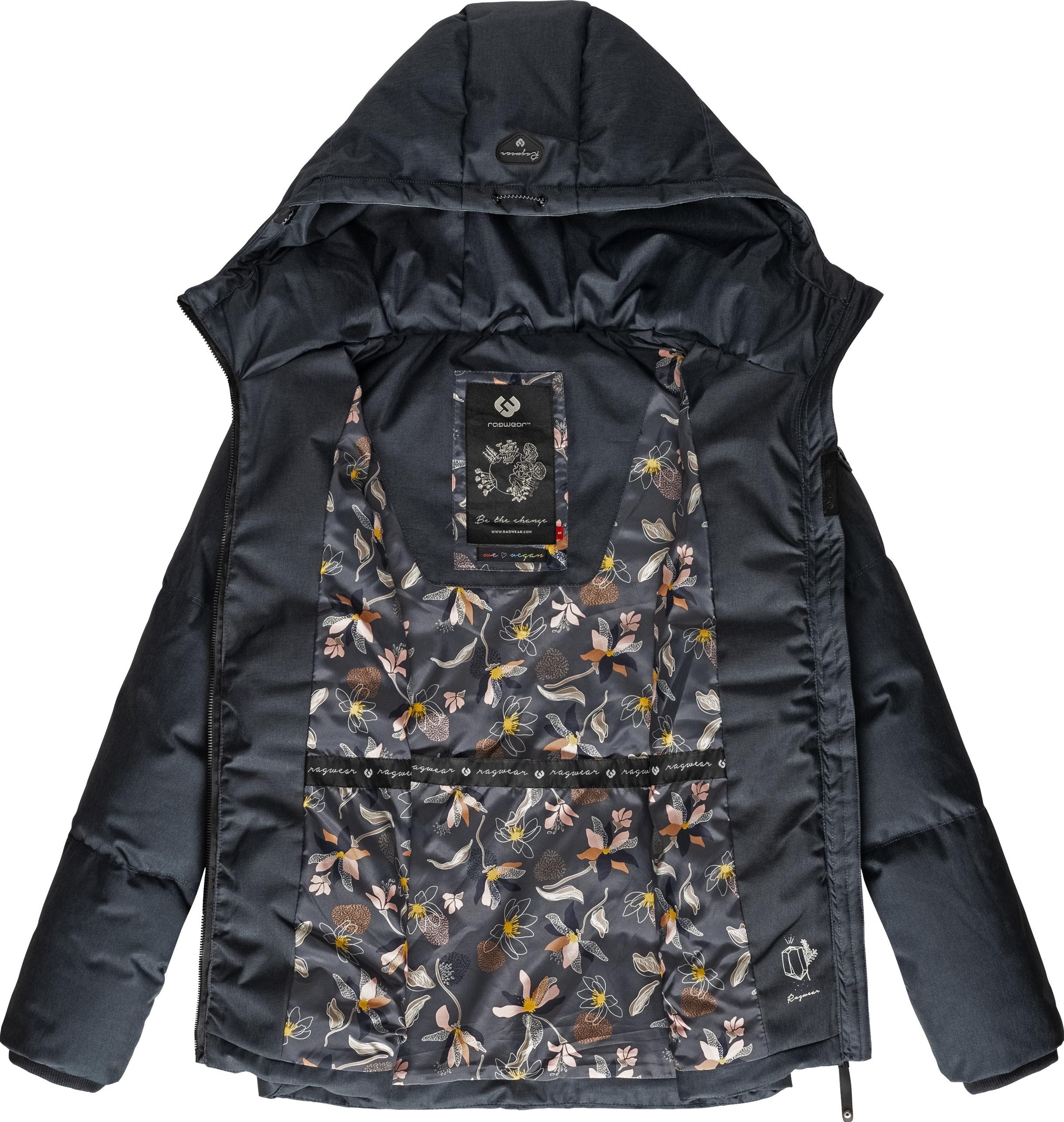 Ragwear Anorak »Calena Intl.«, mit Kapuze, stylische Winterjacke mit Kapuze und Gummizug