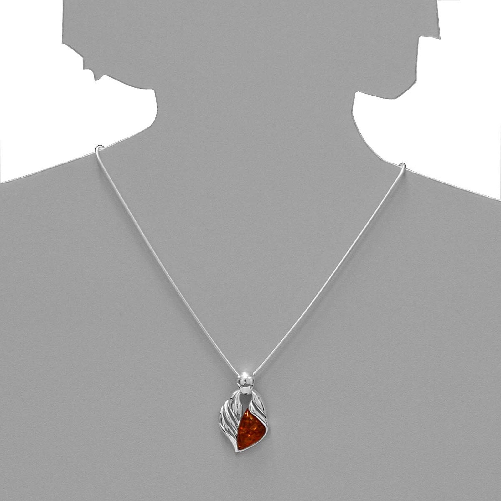 OSTSEE-SCHMUCK Kette mit Anhänger »Ostsee-Schmuck Kette mit Anhänger Rivka Kette mit Anhänger Rivka«, (2 tlg.)
